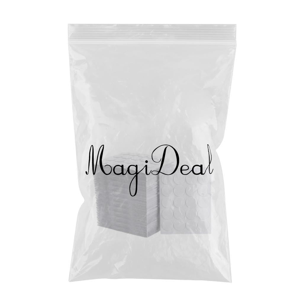 3x100pcs White Steady in Hot Wax Double-Sided Fixed Glue for Candle DIY Making