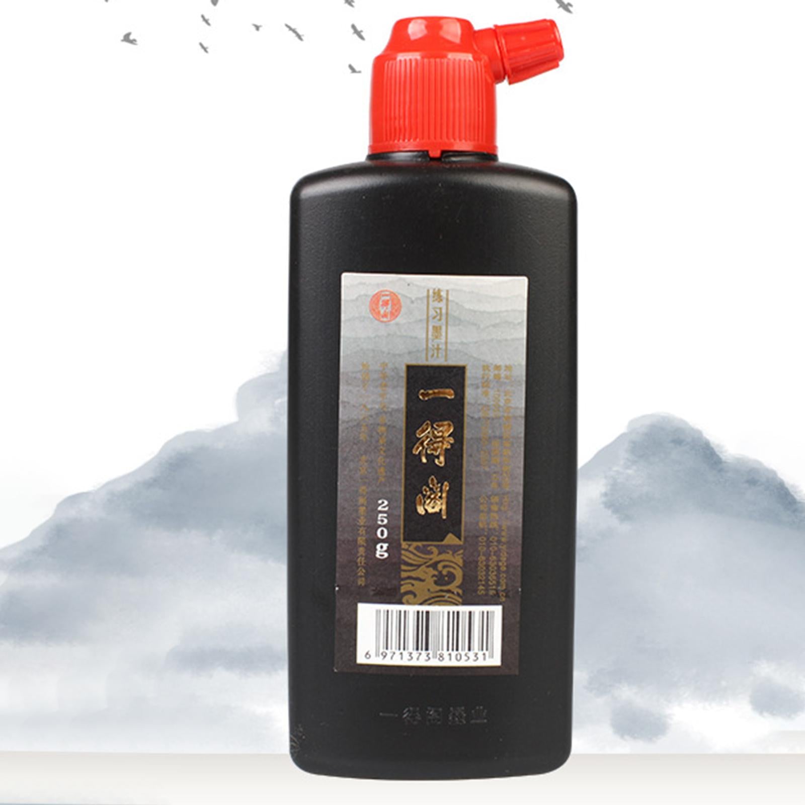 Black Calligraphy Ink Japanese Calligraphy Practice Writing Liquid Sumi Ink 250g