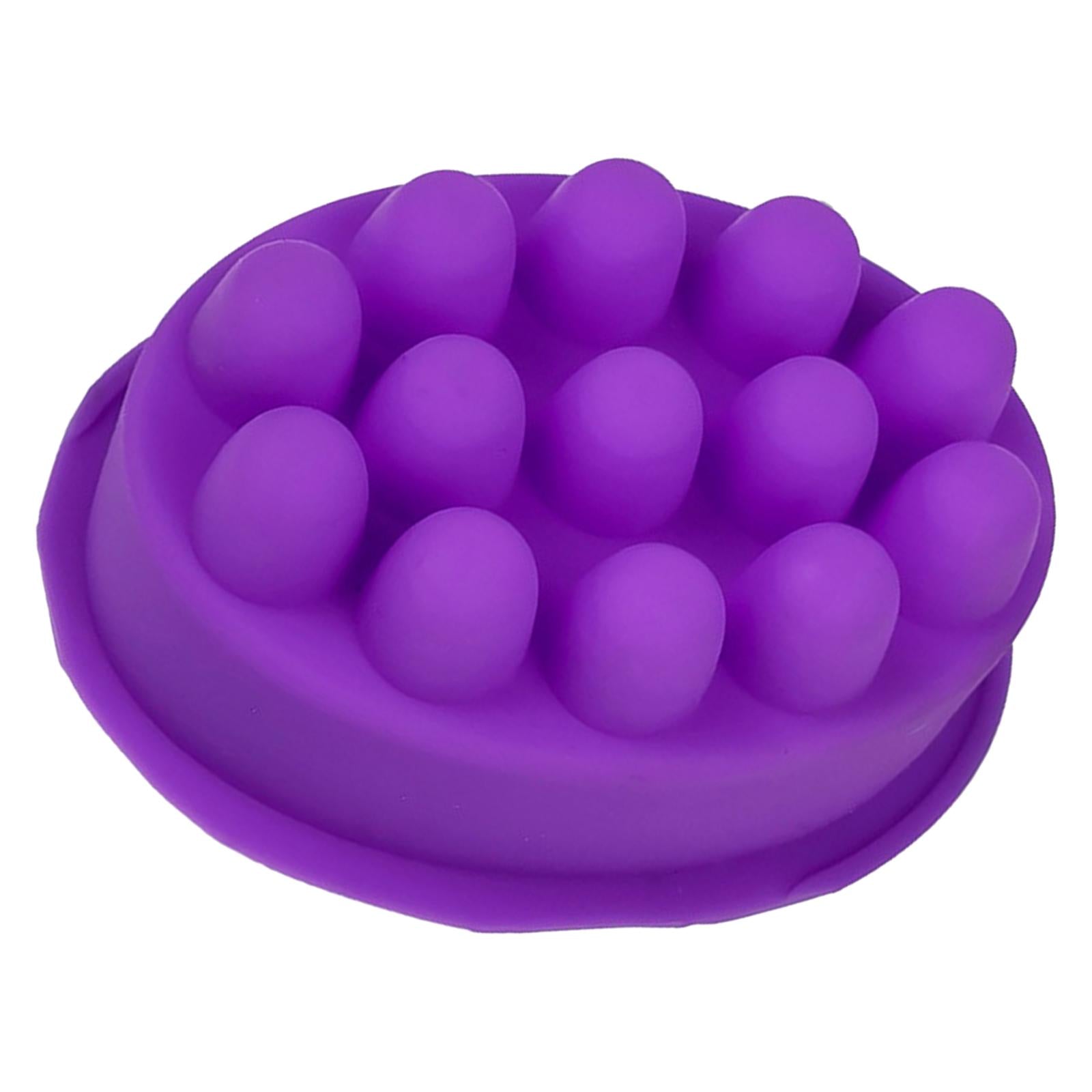 4xSilicone Massage Soap Mold Mould for DIY Craft Polymer Clay Candle Making