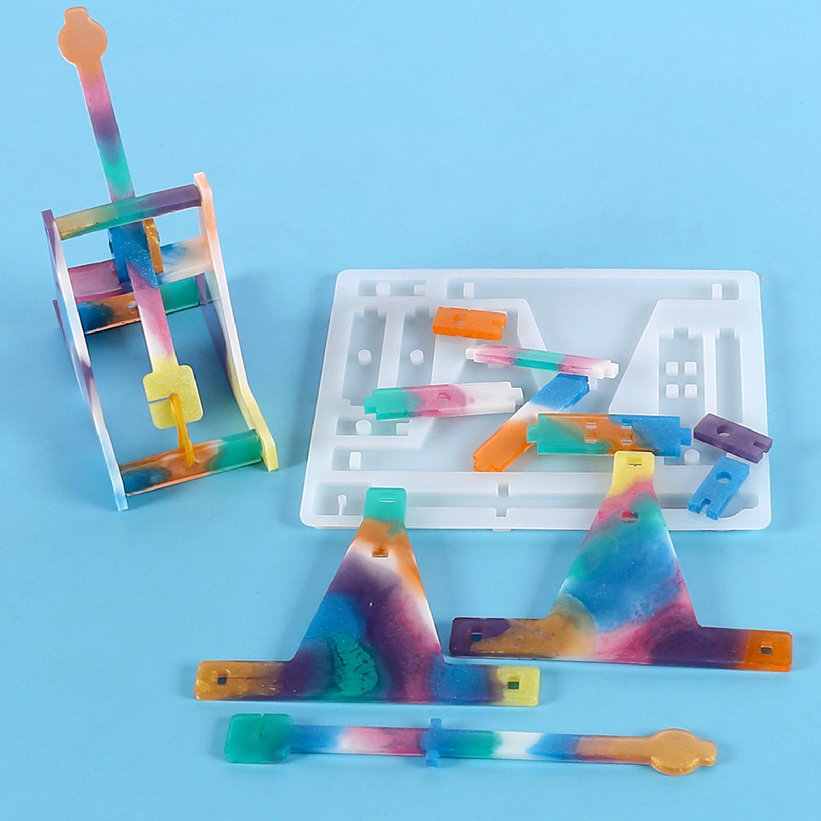 2xCreative Drop Glue Resin Mold Catapult Toy Homemade DIY Tool Children Toy