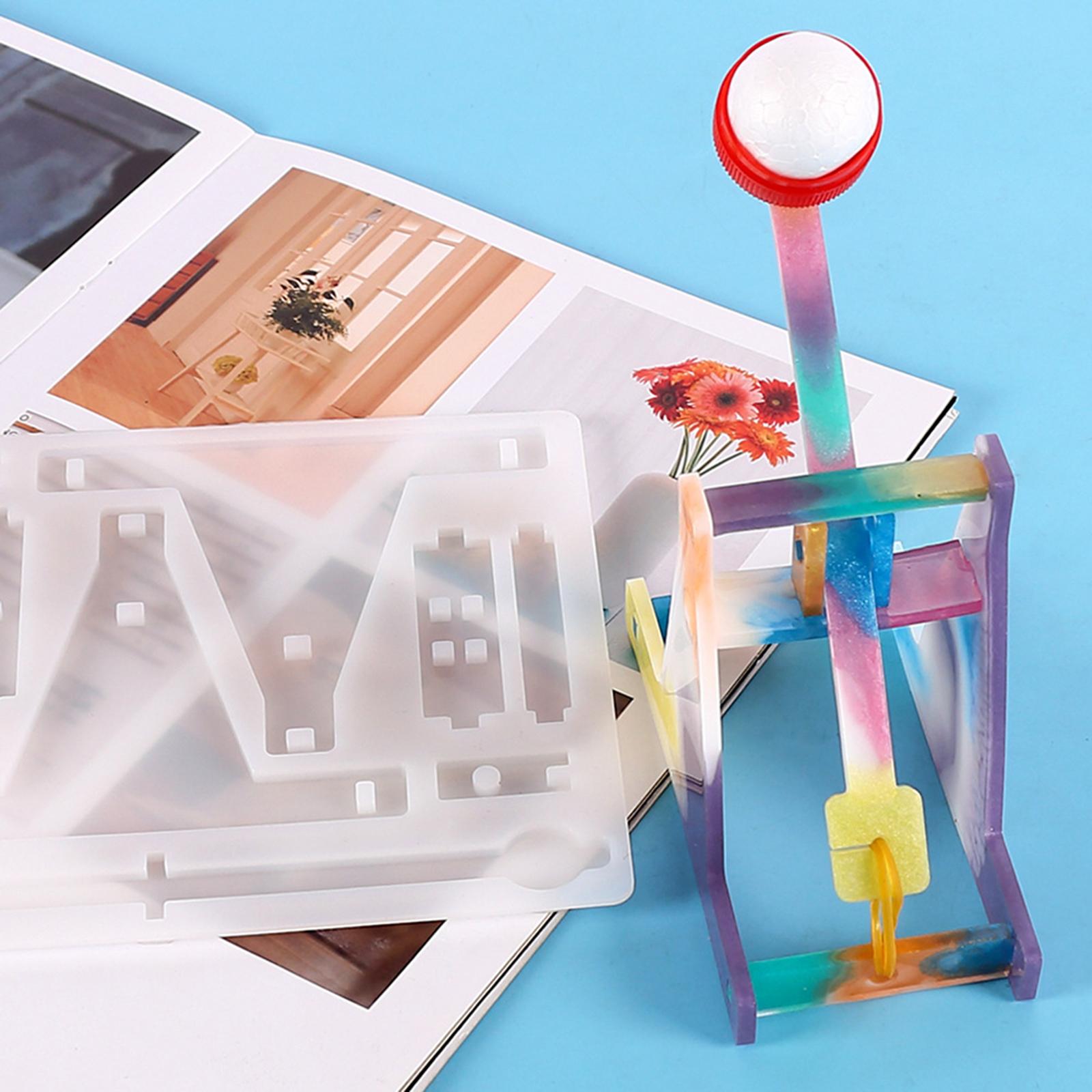2xCreative Drop Glue Resin Mold Catapult Toy Homemade DIY Tool Children Toy