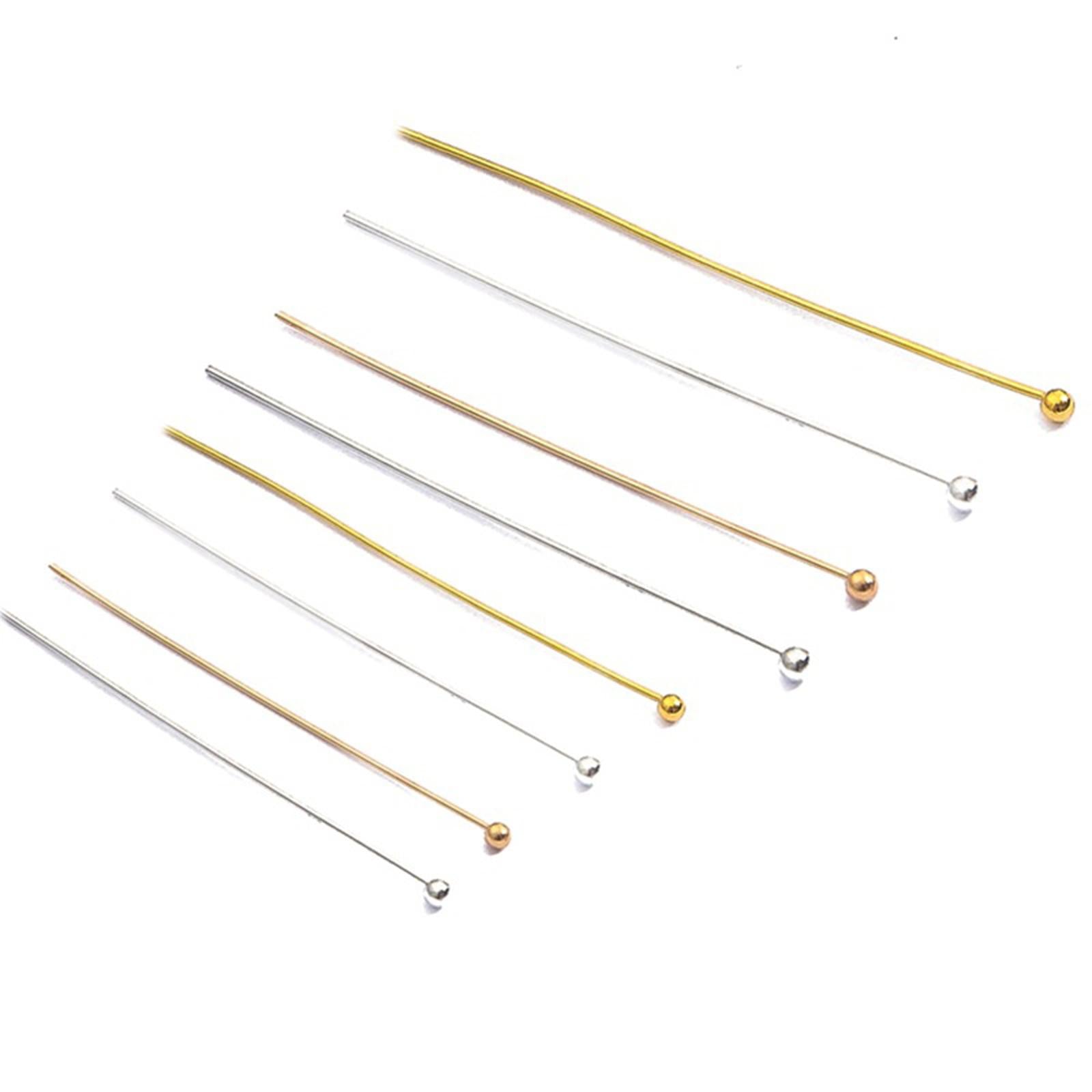 2x200x Metal Ball Head Pins Round Ball Point for Jewelry Making DIY Findings
