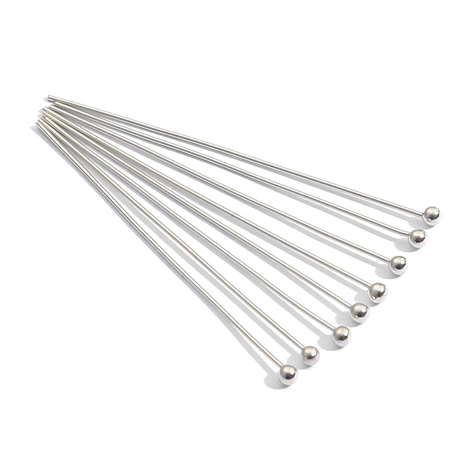 2x200x Metal Ball Head Pins Round Ball Point for Jewelry Making DIY Findings