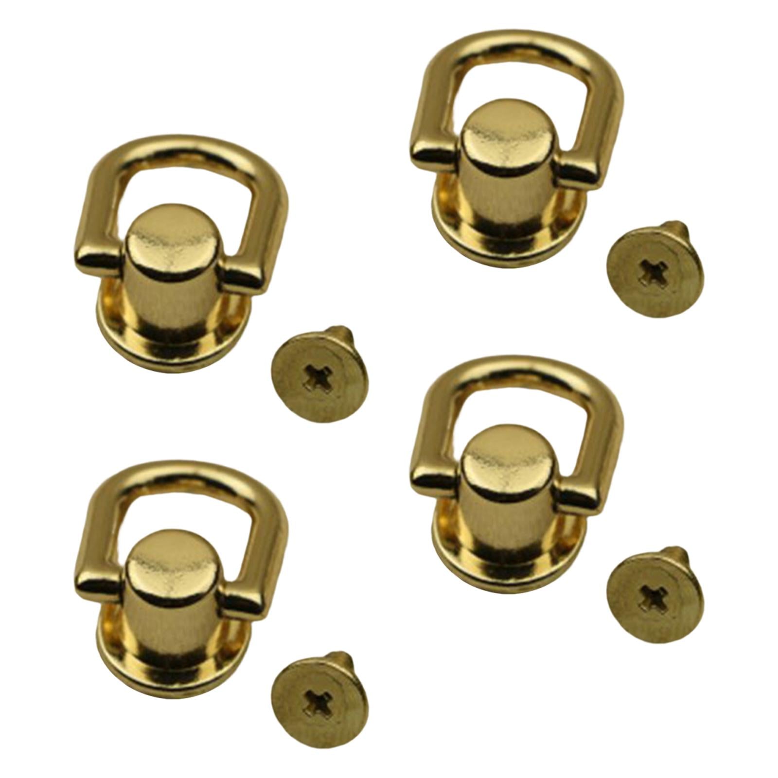 2x4x Metal Bag Side Anchors Purse Making Buckles Hooks Clasps Gold