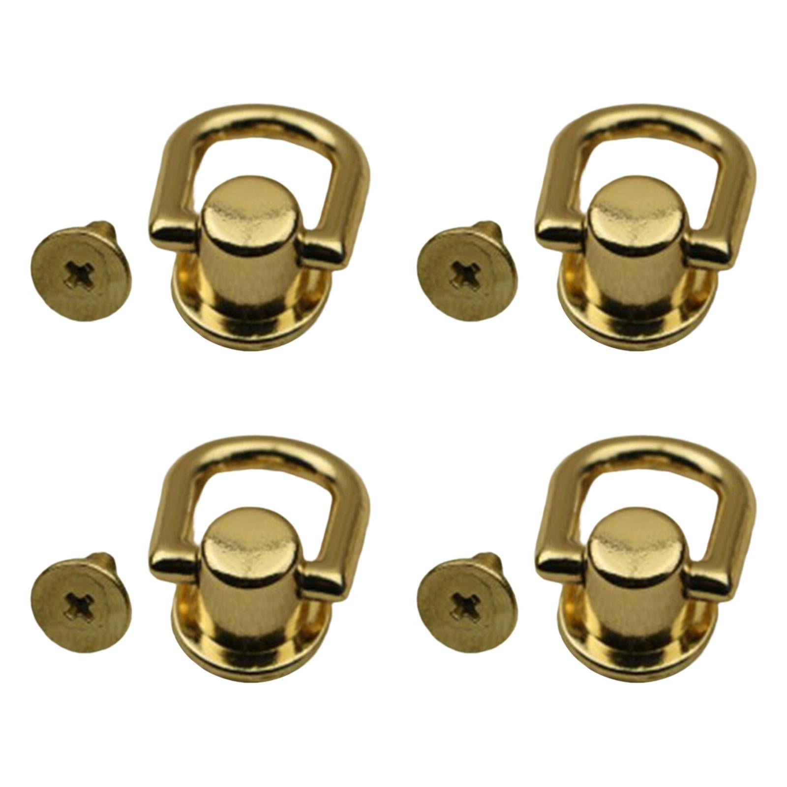 3x4x Metal Bag Side Anchors Purse Making Buckles Hooks Clasps Gold