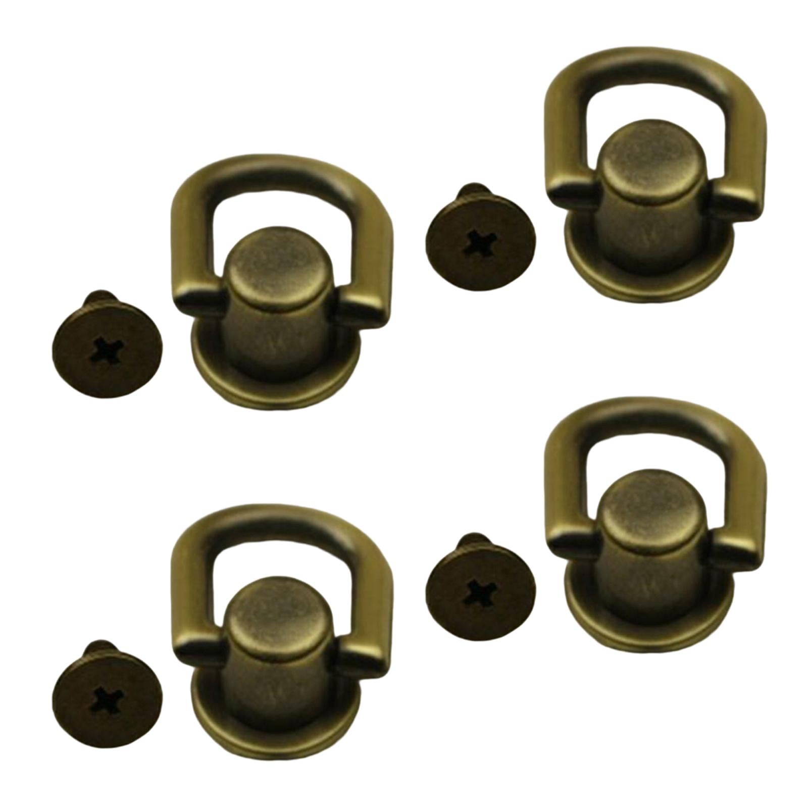 3x4x Metal Bag Side Anchors Purse Making Buckles Hooks Clasps Bronze