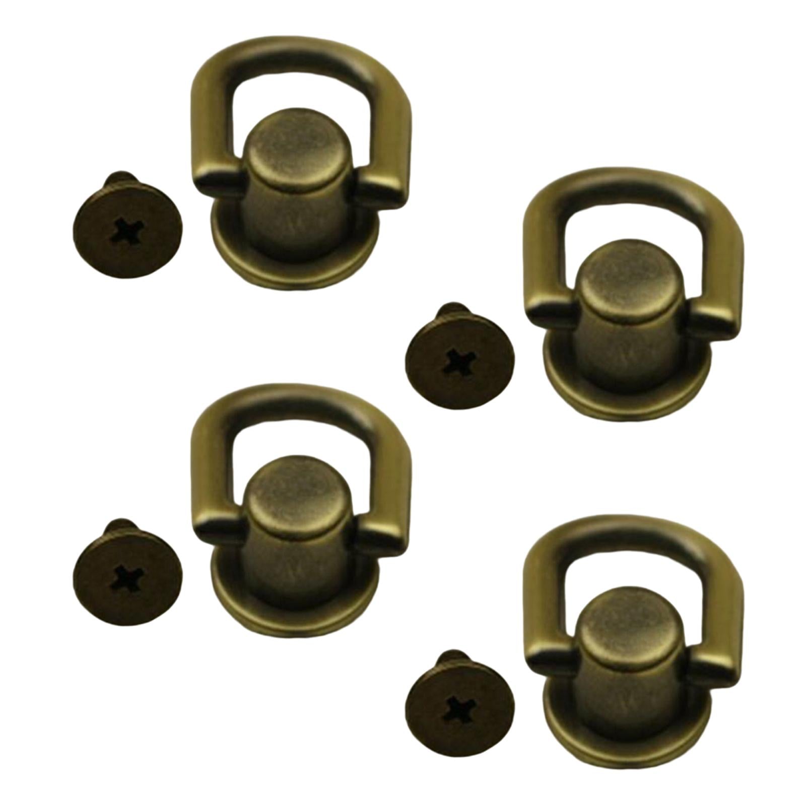 3x4x Metal Bag Side Anchors Purse Making Buckles Hooks Clasps Bronze