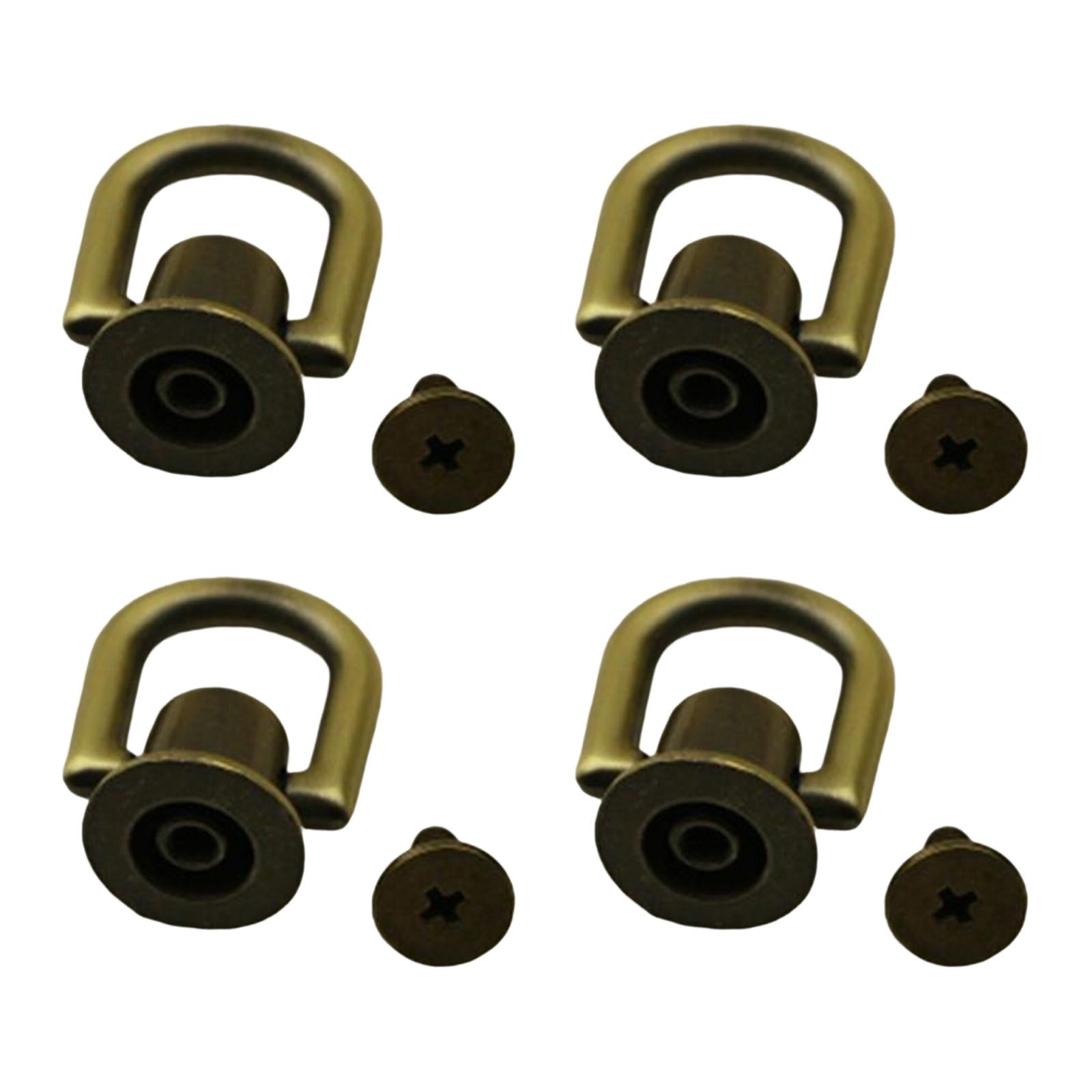 4x4x Metal Bag Side Anchors Purse Making Buckles Hooks Clasps Bronze