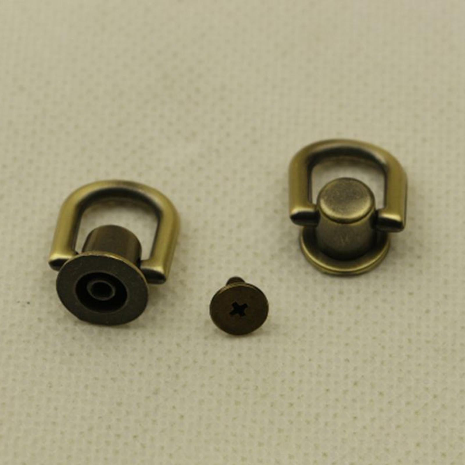 2x4x Metal Bag Side Anchors Purse Making Buckles Hooks Clasps Bronze