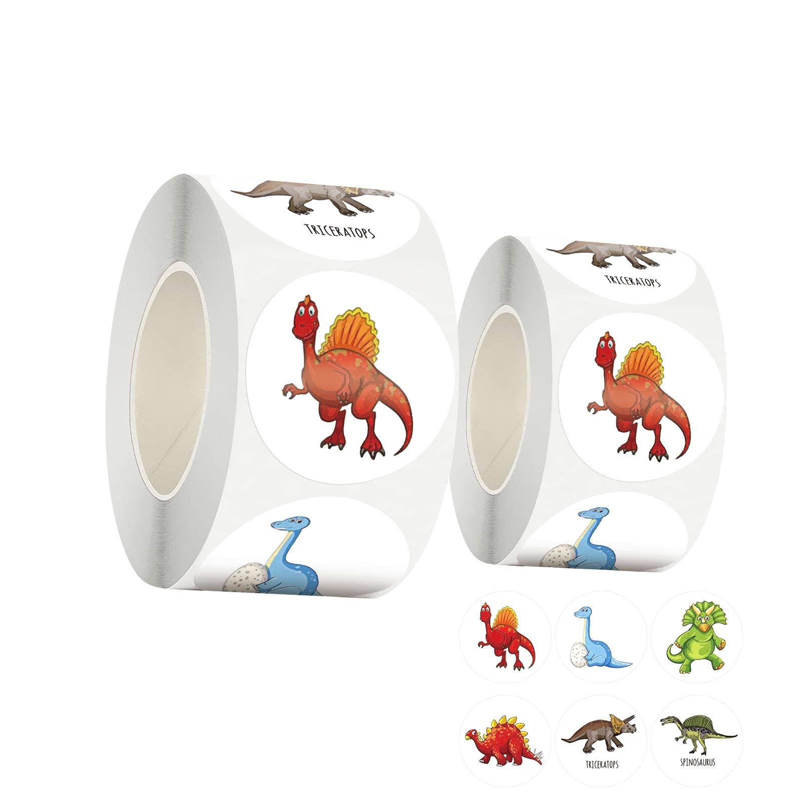 4x500PCS Round Stickers Self Adhesive Tag Envelope Children 2.5cm