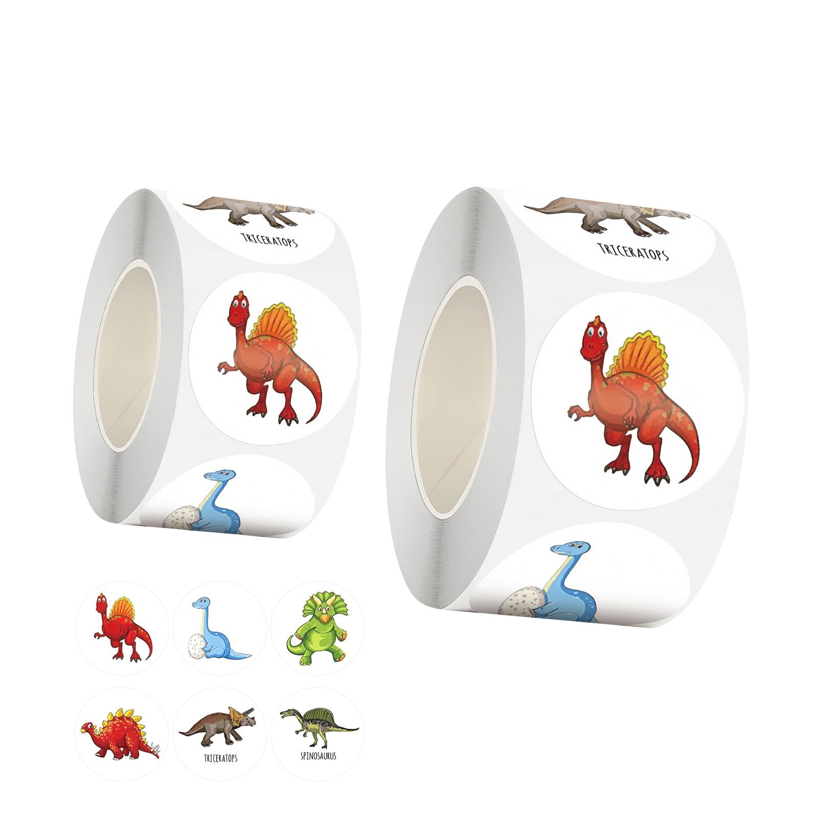 4x500PCS Round Stickers Self Adhesive Tag Envelope Children 2.5cm