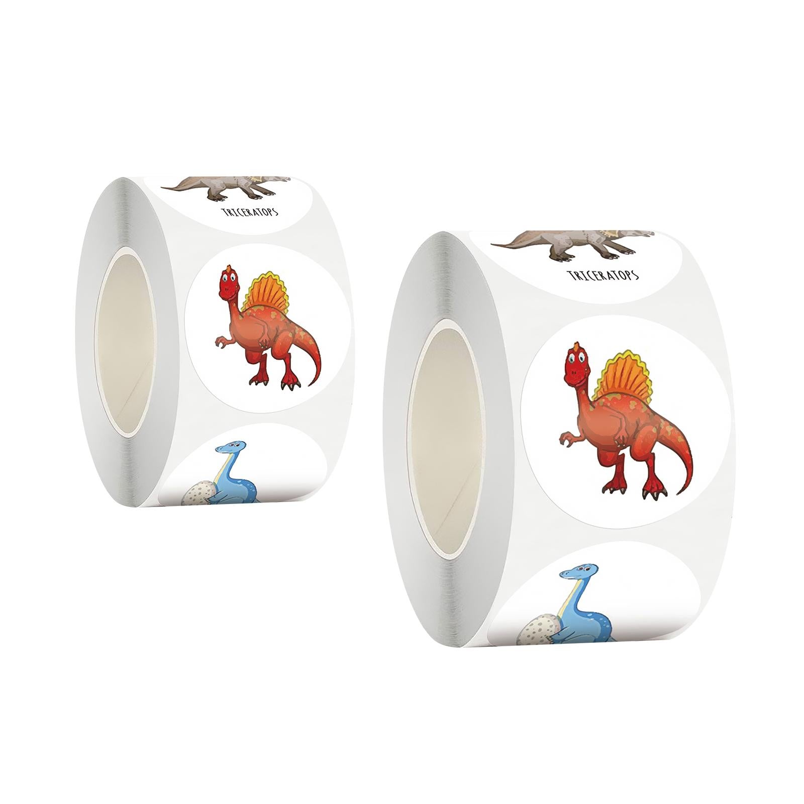 4x500PCS Round Stickers Self Adhesive Tag Envelope Children 2.5cm