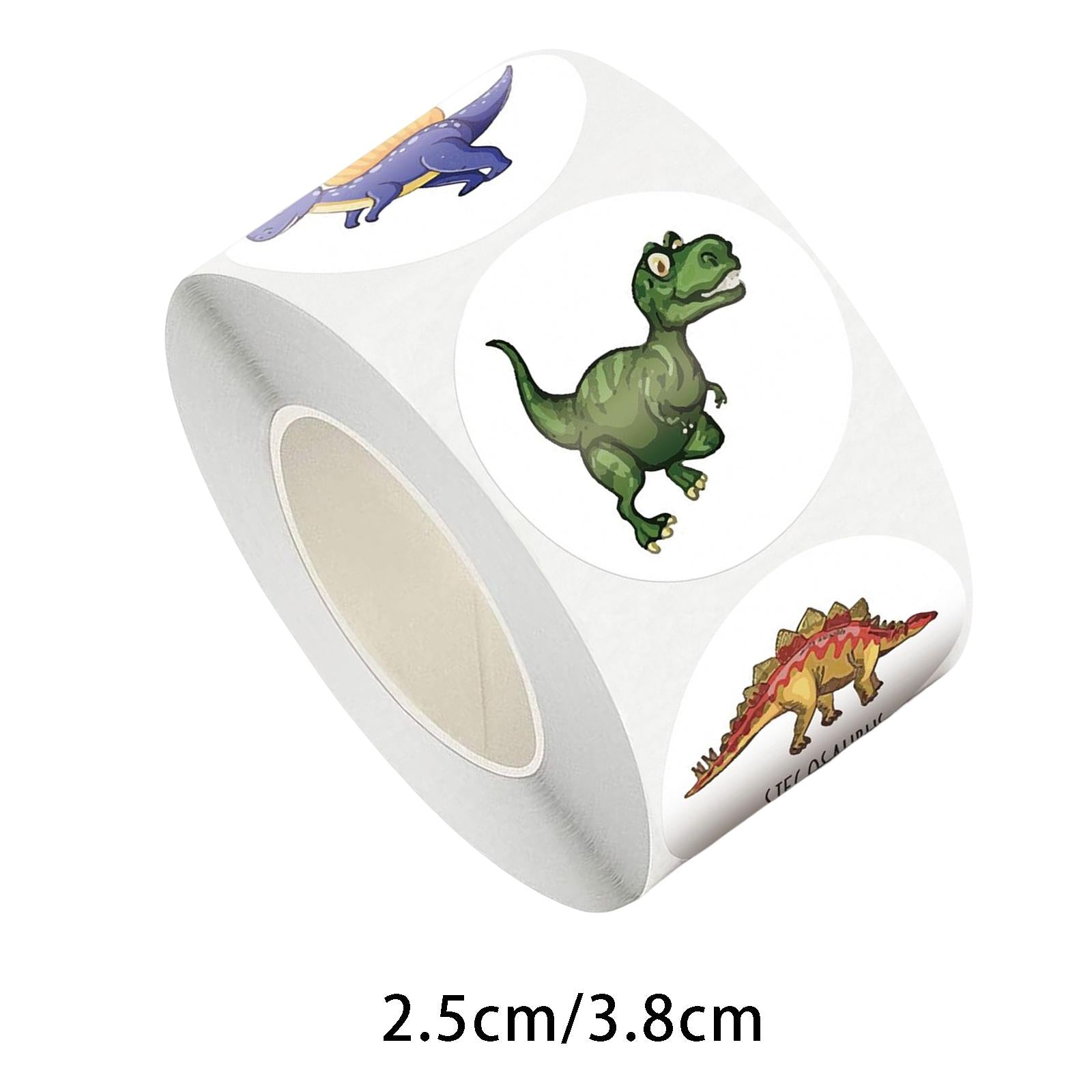 2xPaper Stickers Scrapbook Dinosaur Stickers Decals for Cupcake Kids 2.5cm