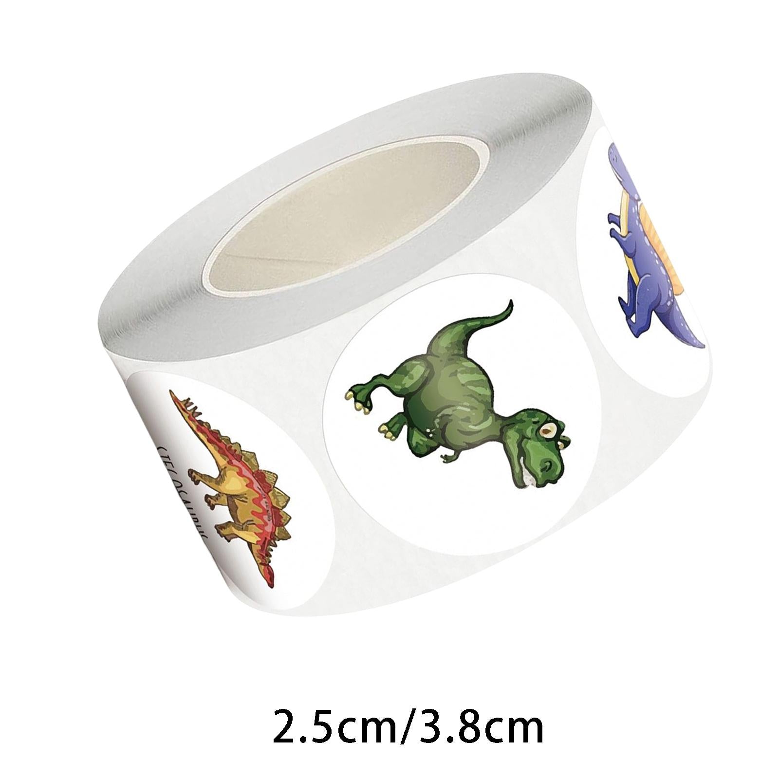 2xPaper Stickers Scrapbook Dinosaur Stickers Decals for Cupcake Kids 2.5cm