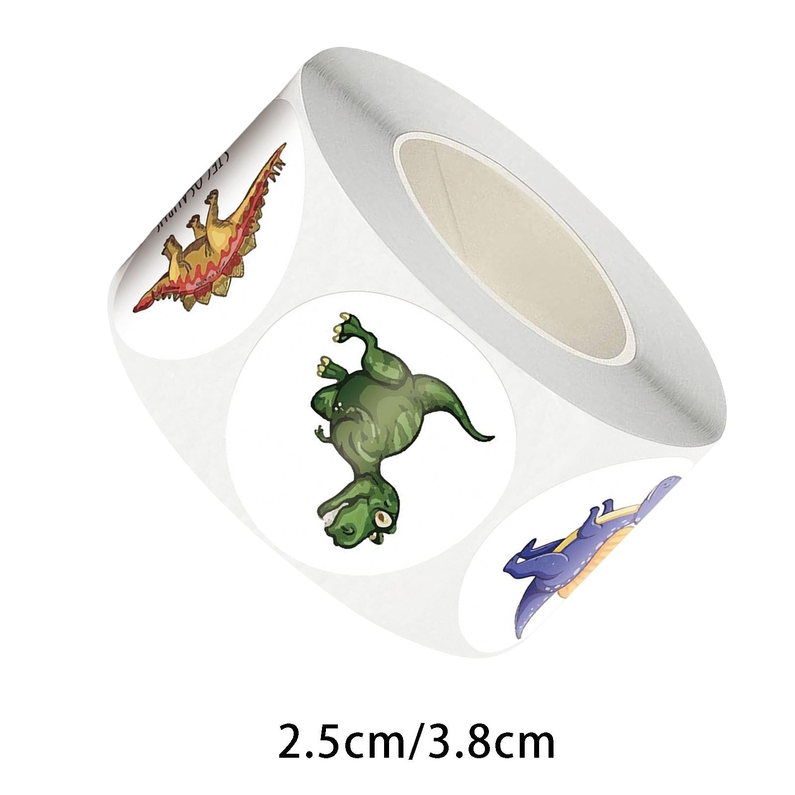 2xPaper Stickers Scrapbook Dinosaur Stickers Decals for Cupcake Kids 2.5cm