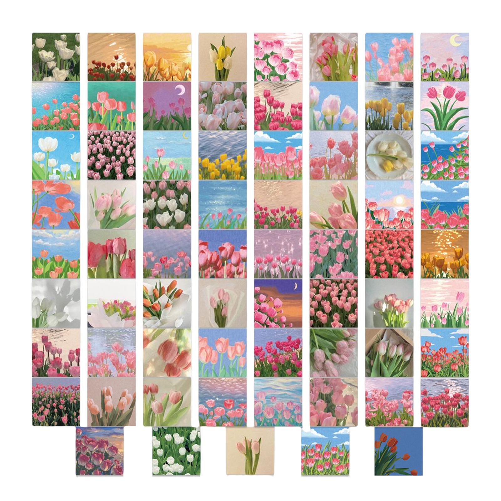 3x69Pcs Flowers Stickers for Guitar Water Bottles Laptop Trendy Vinyl Sticker