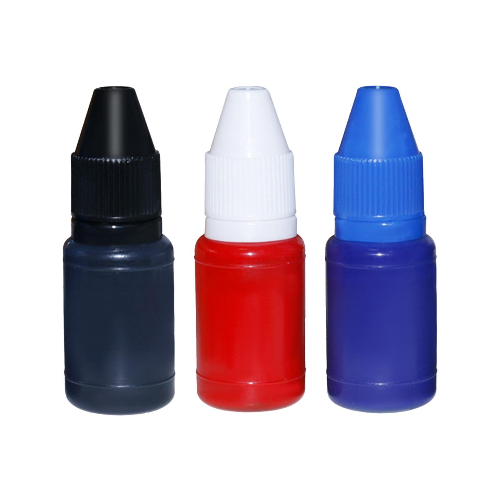 3x10ml Premium Stamp Refill Ink Bright Color Inking Stamp Oil