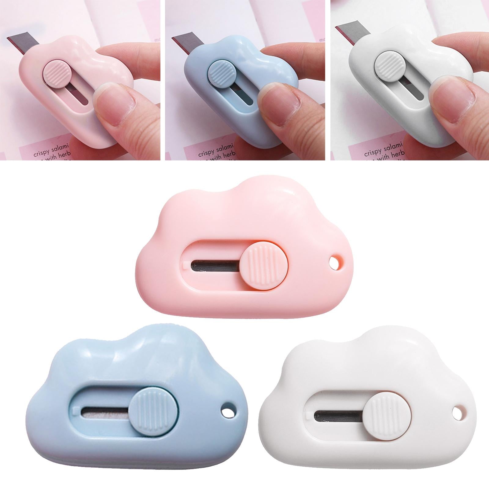 4xPortable Paper Envelope Cutter Letter Opener for Craft Boxboard Wrapping Pink