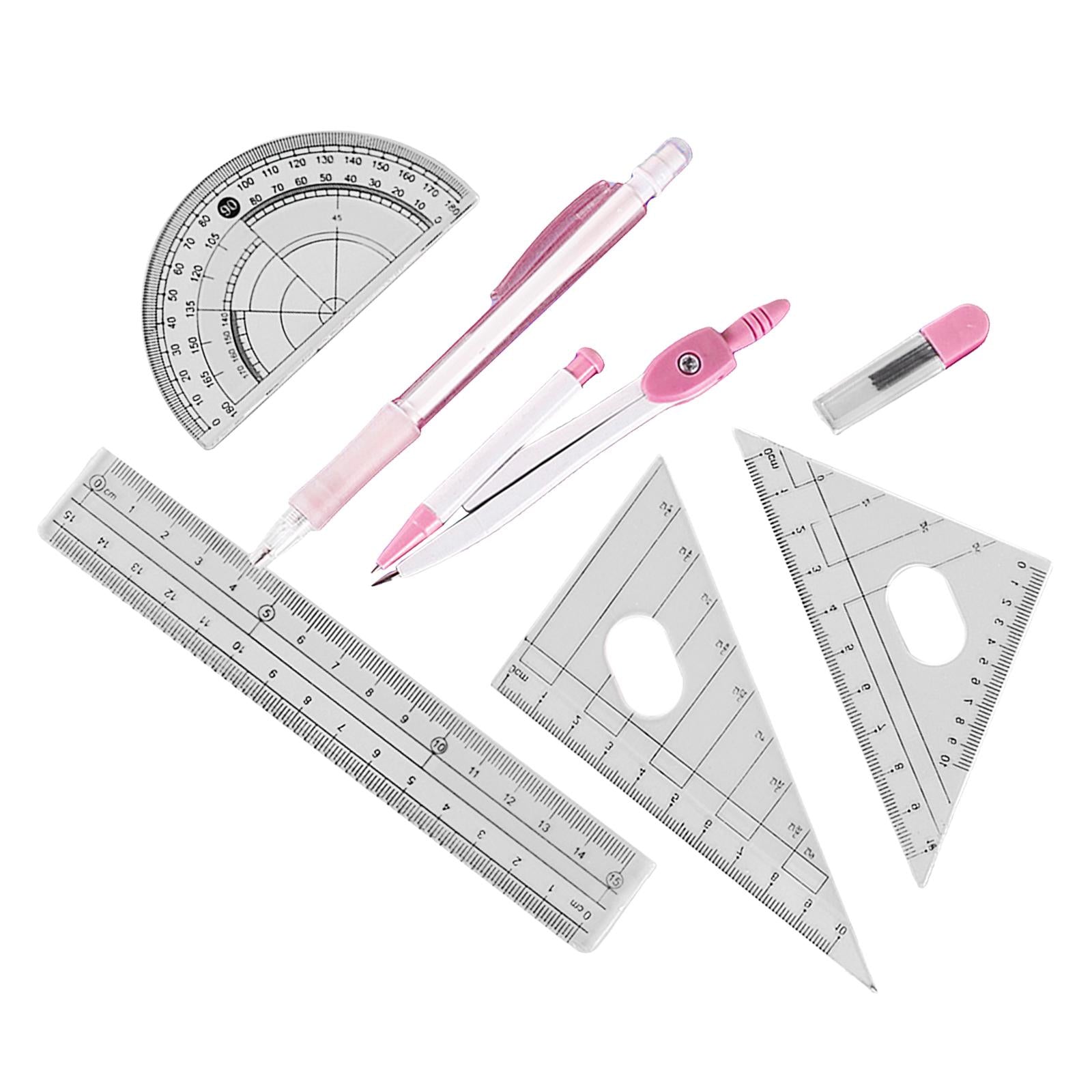 2xCompass Compasses Pen Set Pencil Lead for Study Office Supplies Drawing