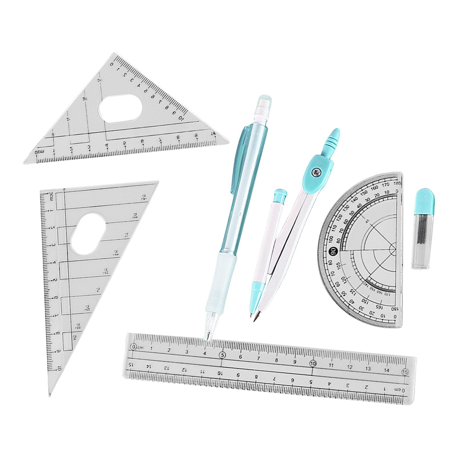 3xCompass Compasses Pen Set Pencil Lead for Study Office Supplies Drawing