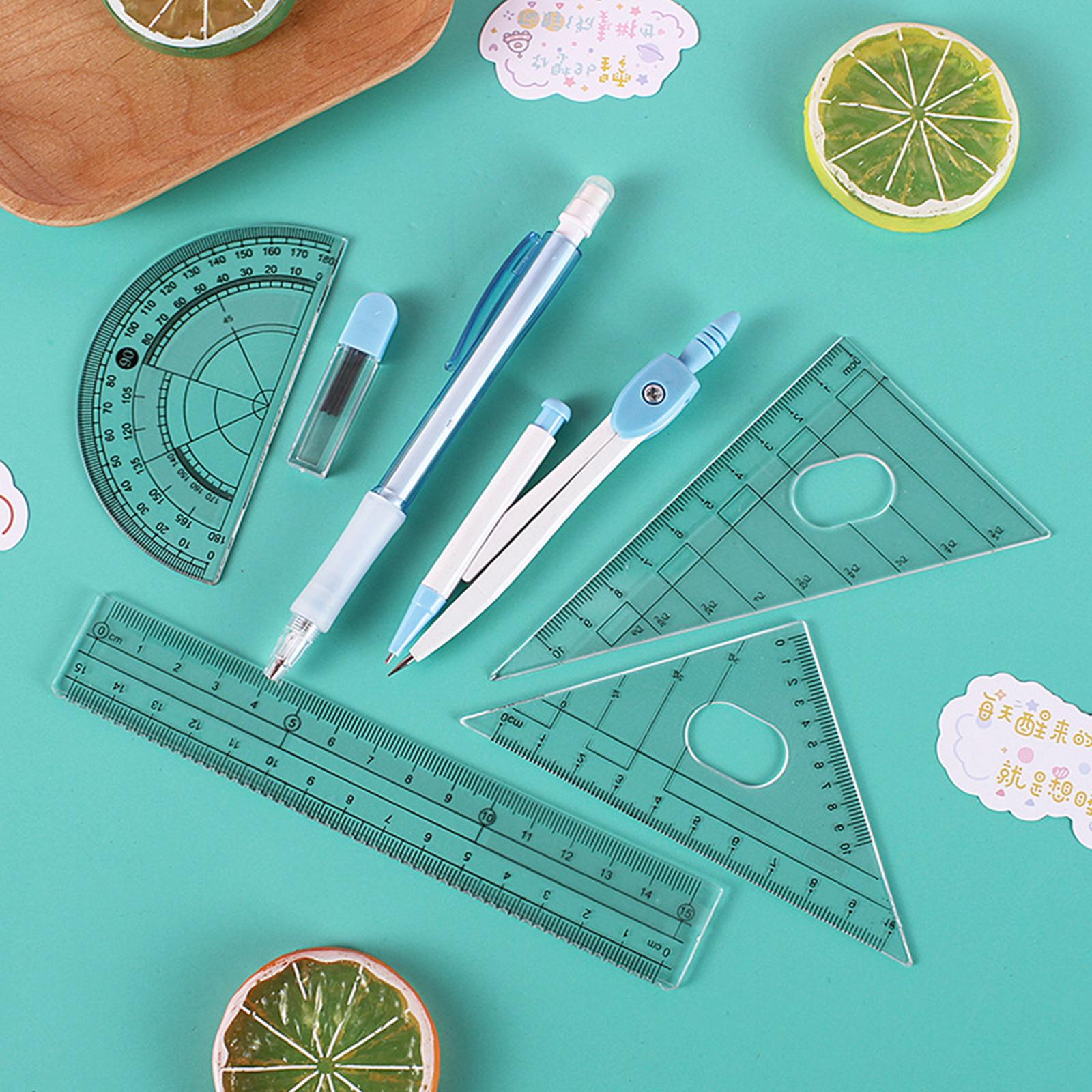 3xCompass Compasses Pen Set Pencil Lead for Study Office Supplies Drawing