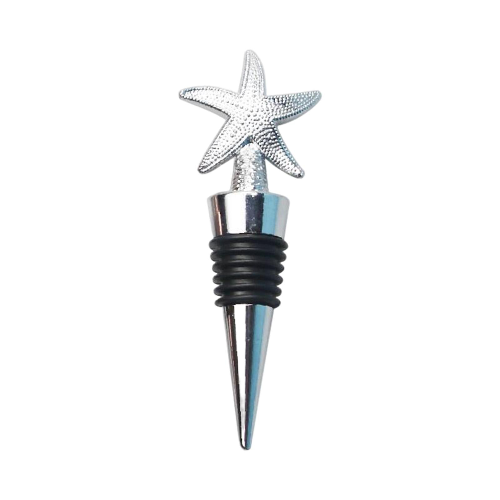 2xMetal Bottle Stopper Decorative Airtight Leak Proof for Restaurant Birthday