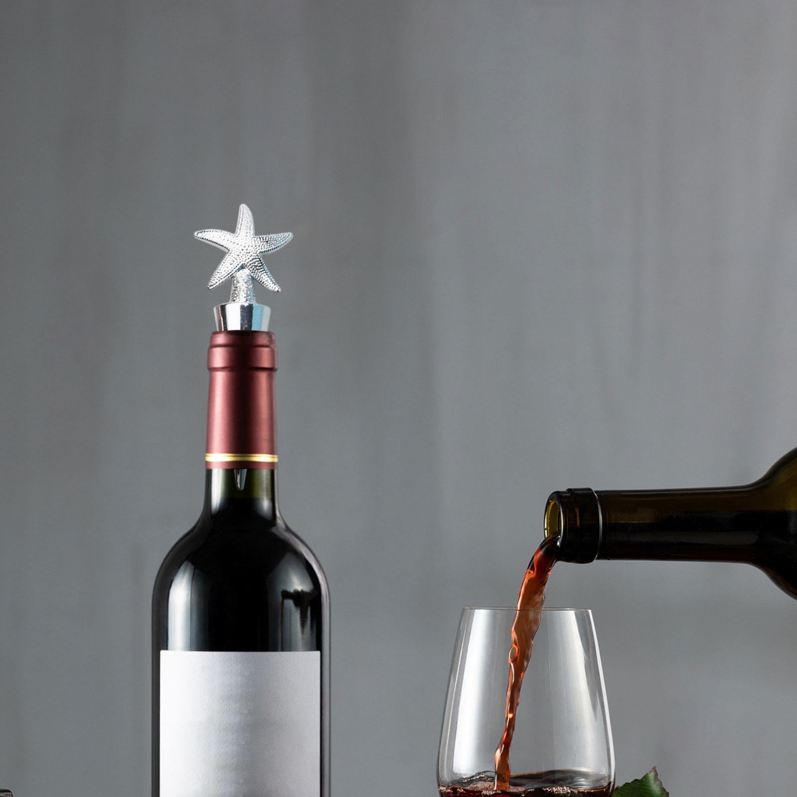 3xMetal Bottle Stopper Decorative Airtight Leak Proof for Restaurant Birthday