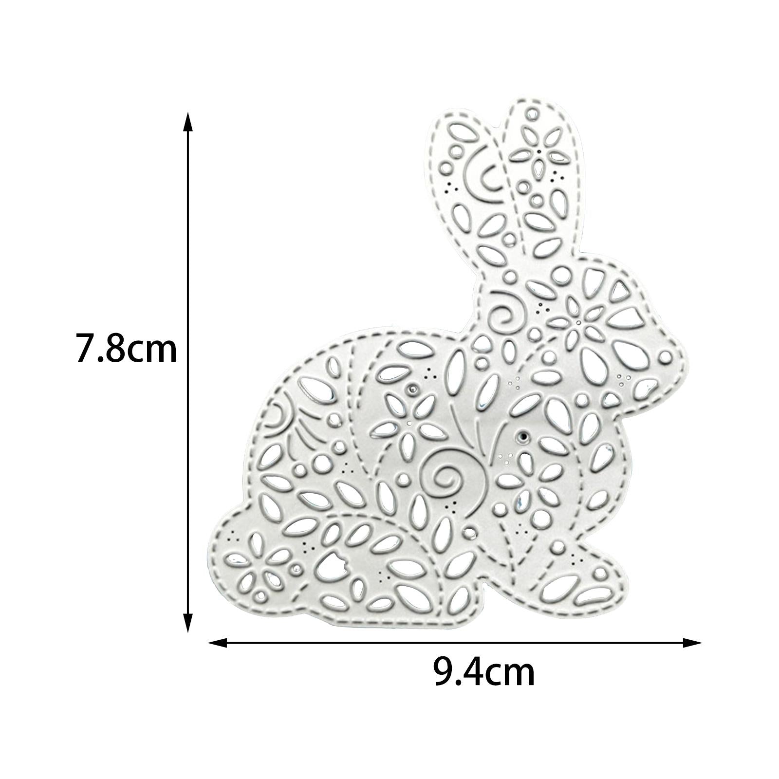 3xBunny Cutting Dies Embossing Tool Stencil DIY Album Paper Craft Decoration