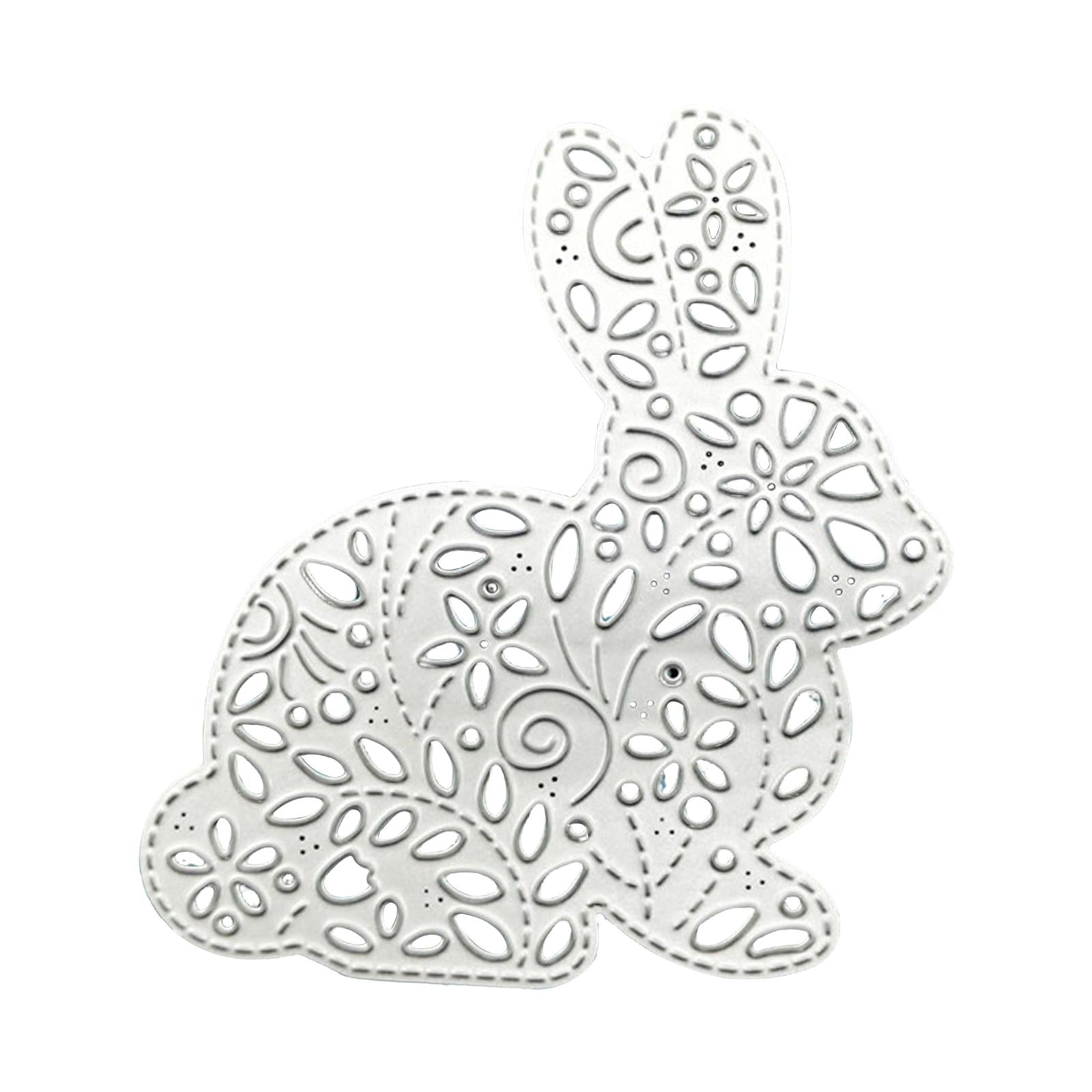 2xBunny Cutting Dies Embossing Tool Stencil DIY Album Paper Craft Decoration