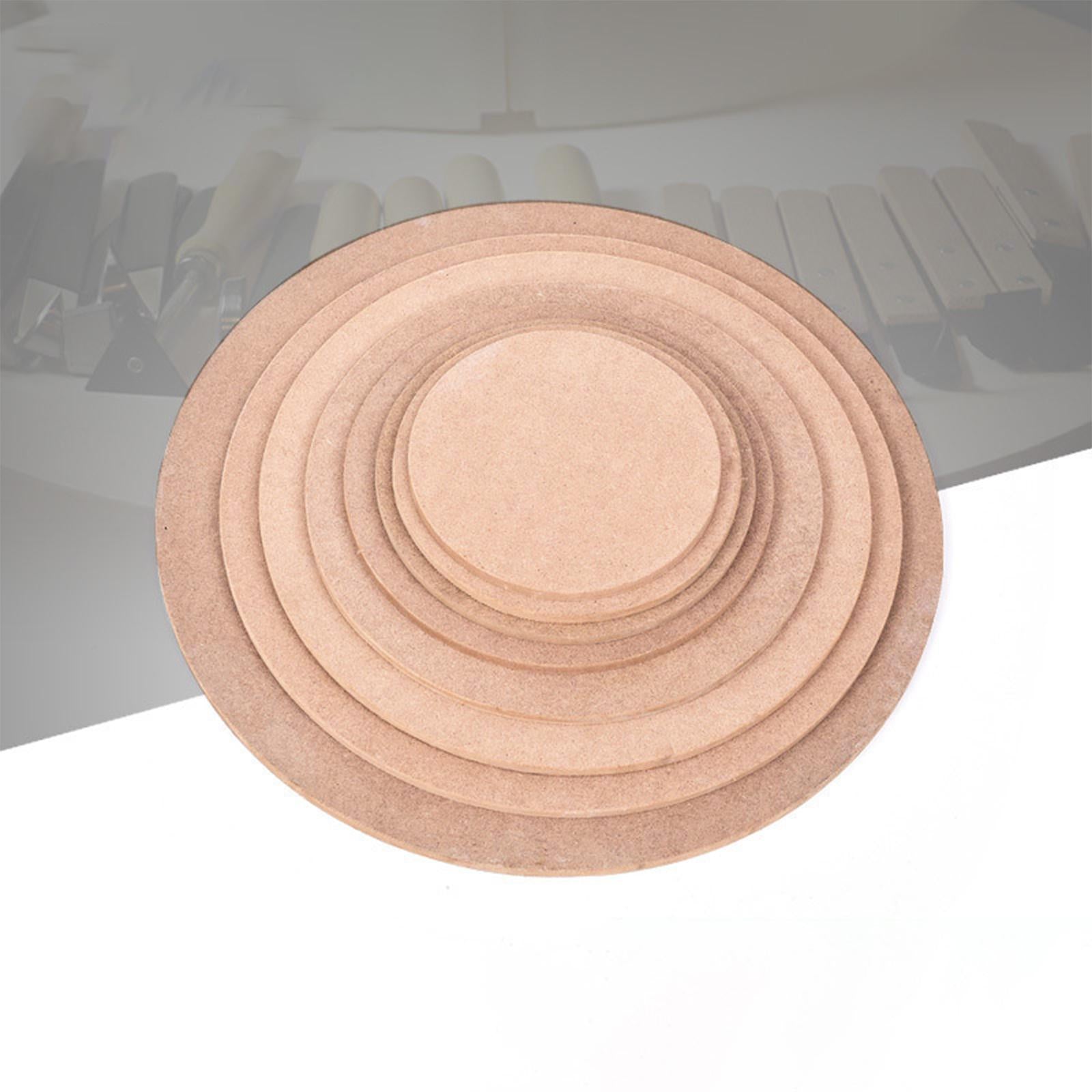 2xPottery Wheel Bats Fiberboard Flat Disc Board for Ceramic Clay Making DIY 12cm
