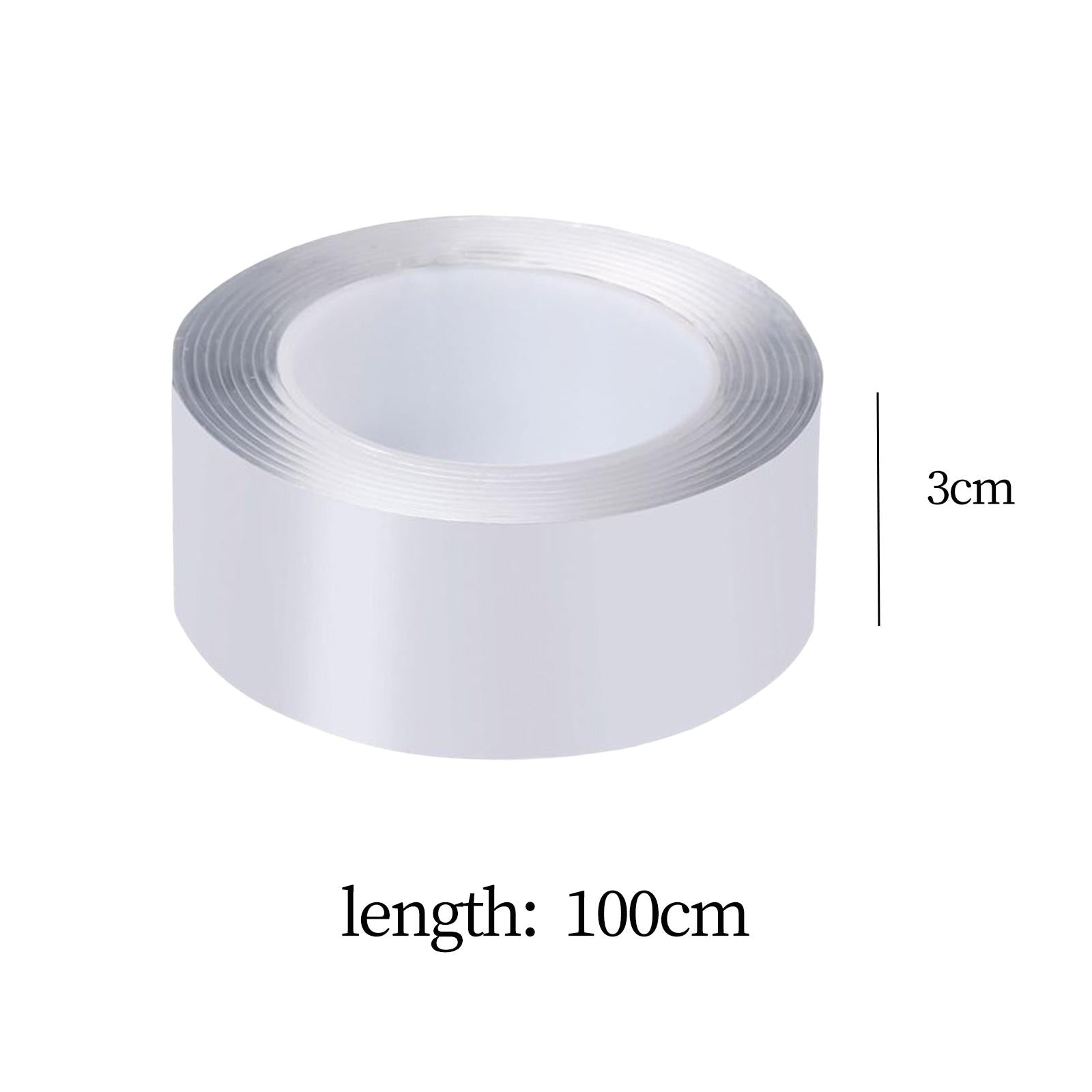 2xHeavy Duty Double Sided Tape Removable Picture Hanging Strips Reusable 3cmx1mx2mm