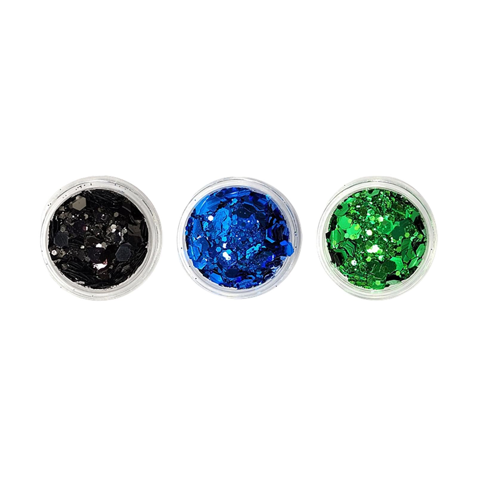 3x4Pcs Sparkle Sequin Flake Chunky Glitter for Nano Tapes Pedicure Phone Cases Style G