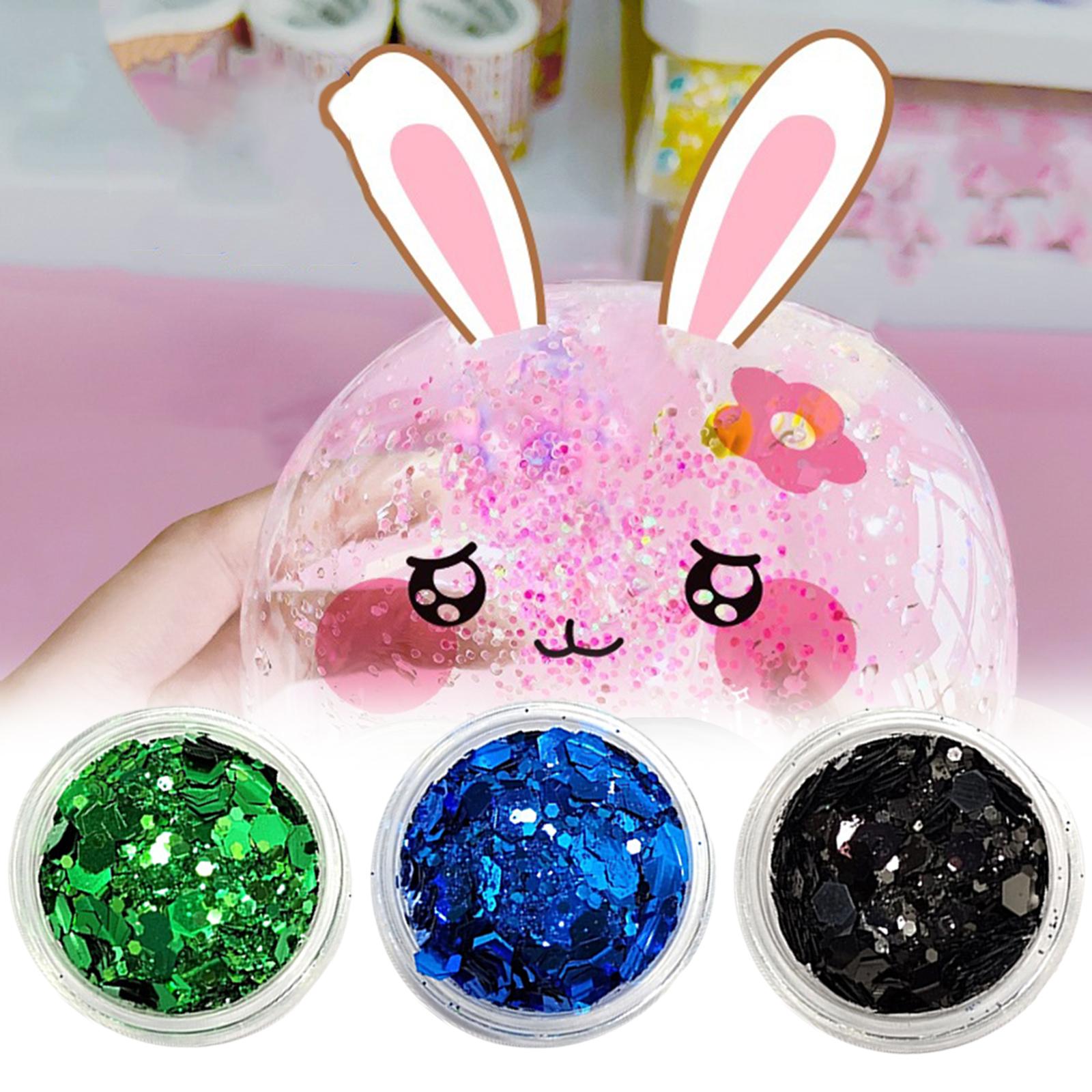3x4Pcs Sparkle Sequin Flake Chunky Glitter for Nano Tapes Pedicure Phone Cases Style G