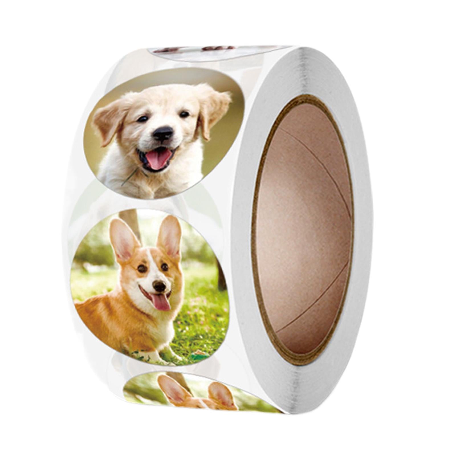 4x500Pcs Dog Stickers Stationery Puppy Stickers for Holiday Classroom Reward