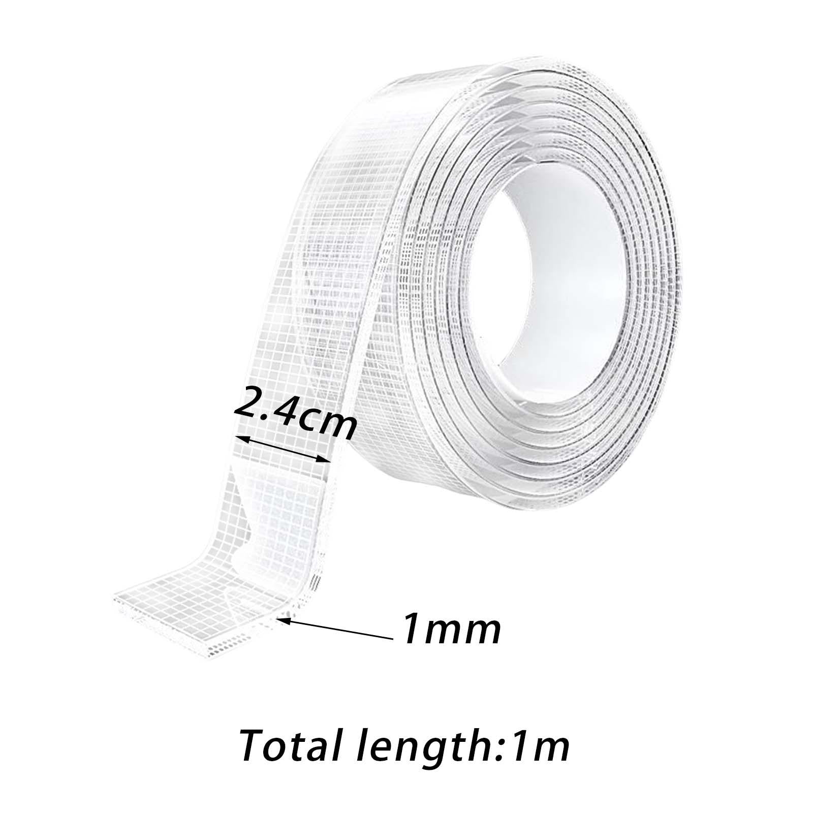 3xClear Nano Tape Double Sided Tape Traceless Non Marking Heavy Duty Wall Tape Thick 1mm Long 100cm