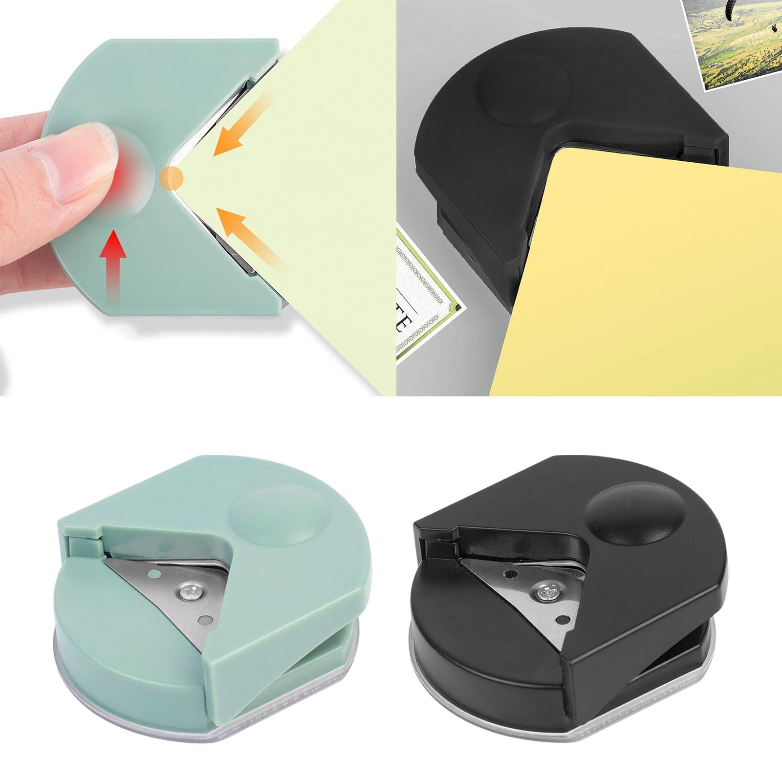 4xCorner Rounder Punch Invitations Pocket R4mm Laminate Rounded Corner Punches Green