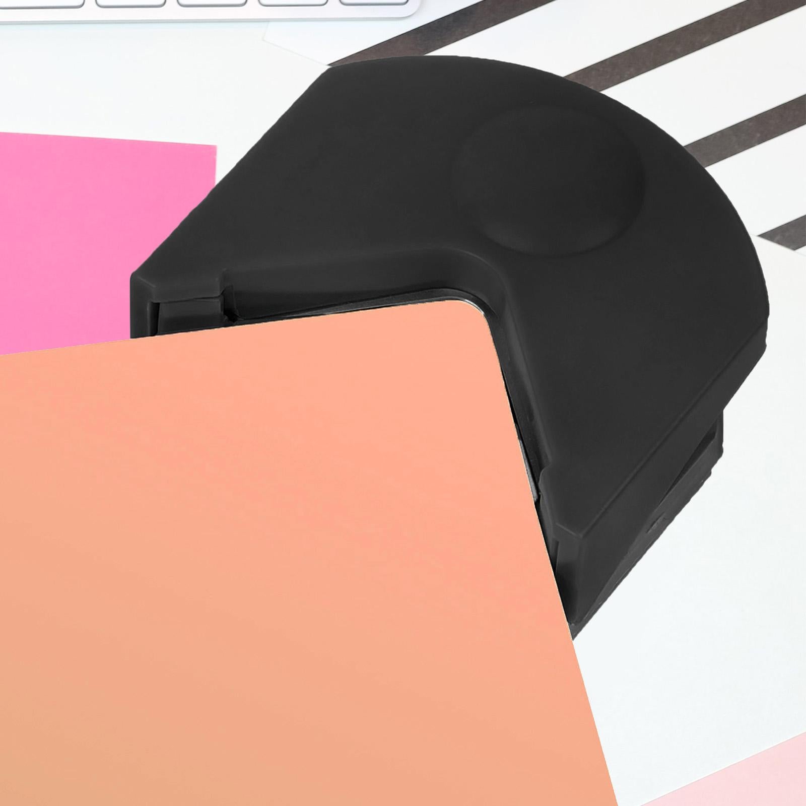 4xCorner Rounder Punch Invitations Pocket R4mm Laminate Rounded Corner Punches Black