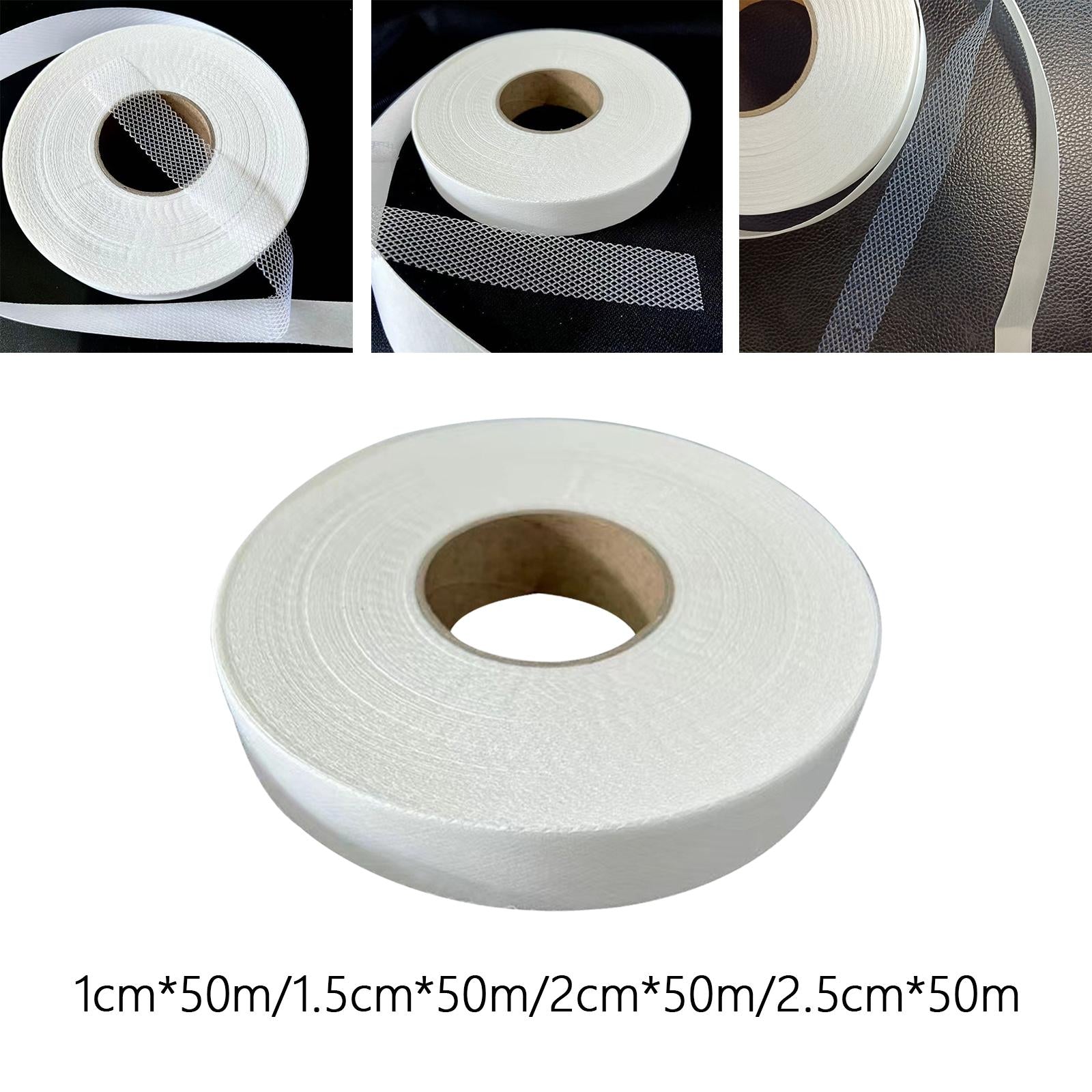 3xFabric Fusing Hemming Tape Cloth Tape Fabric Tape Patching Iron on Hem Tapes 1cmx50m