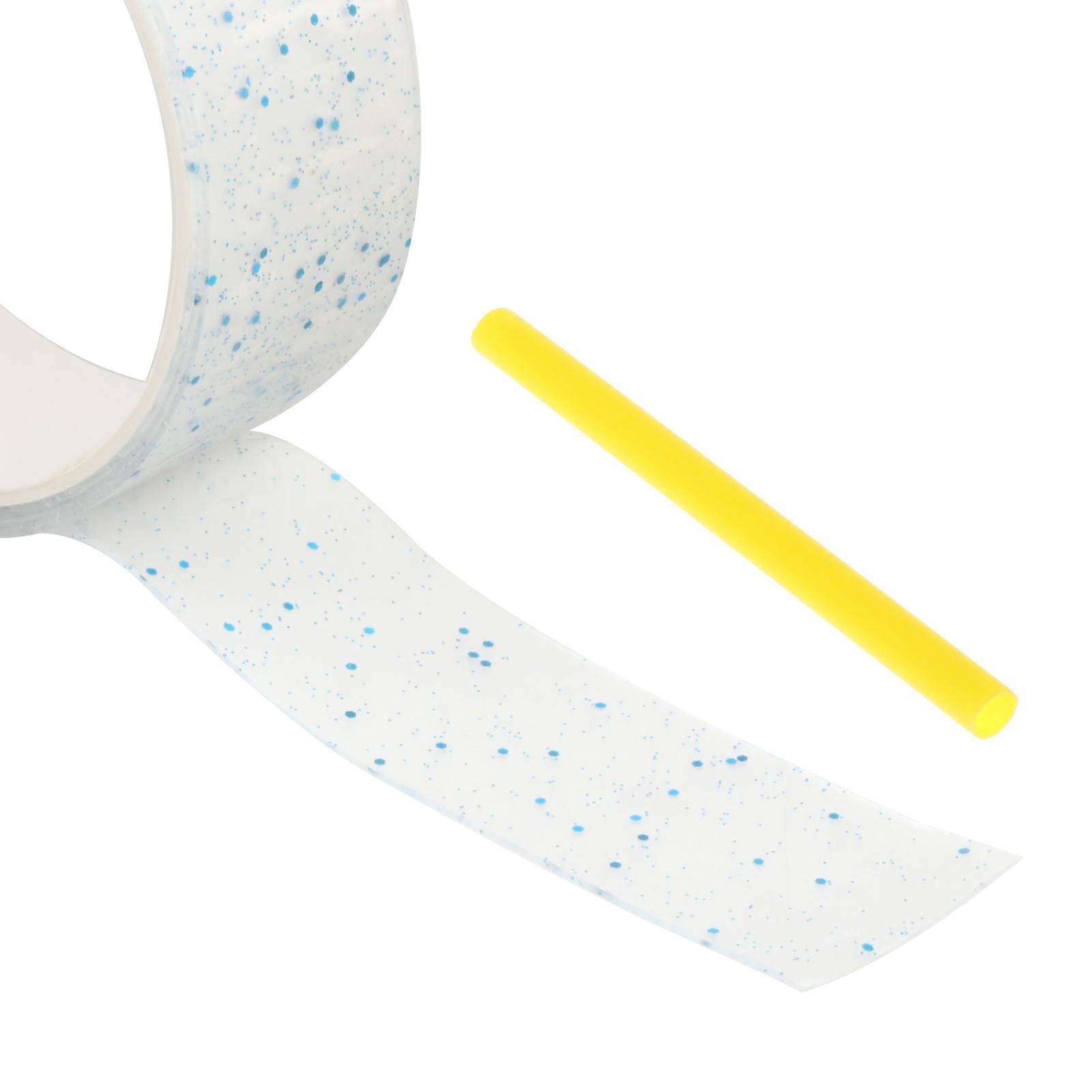 2xTransparent Glitter Nano Tape Picture Mount Tape Funny Blow Bubbles Balloons 1mx3cmx1mm Green