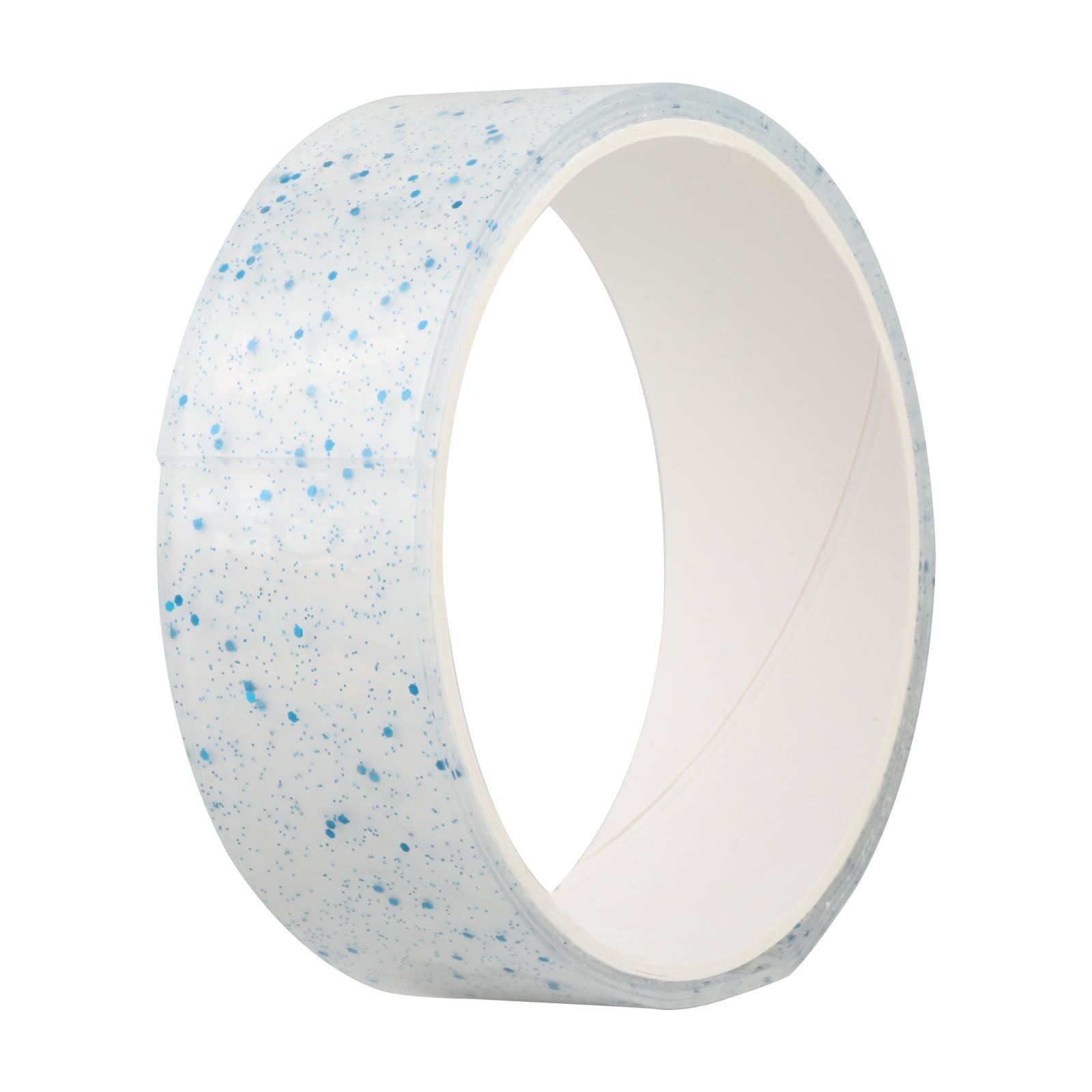 2xTransparent Glitter Nano Tape Picture Mount Tape Funny Blow Bubbles Balloons 1mx5cmx1mm Blue