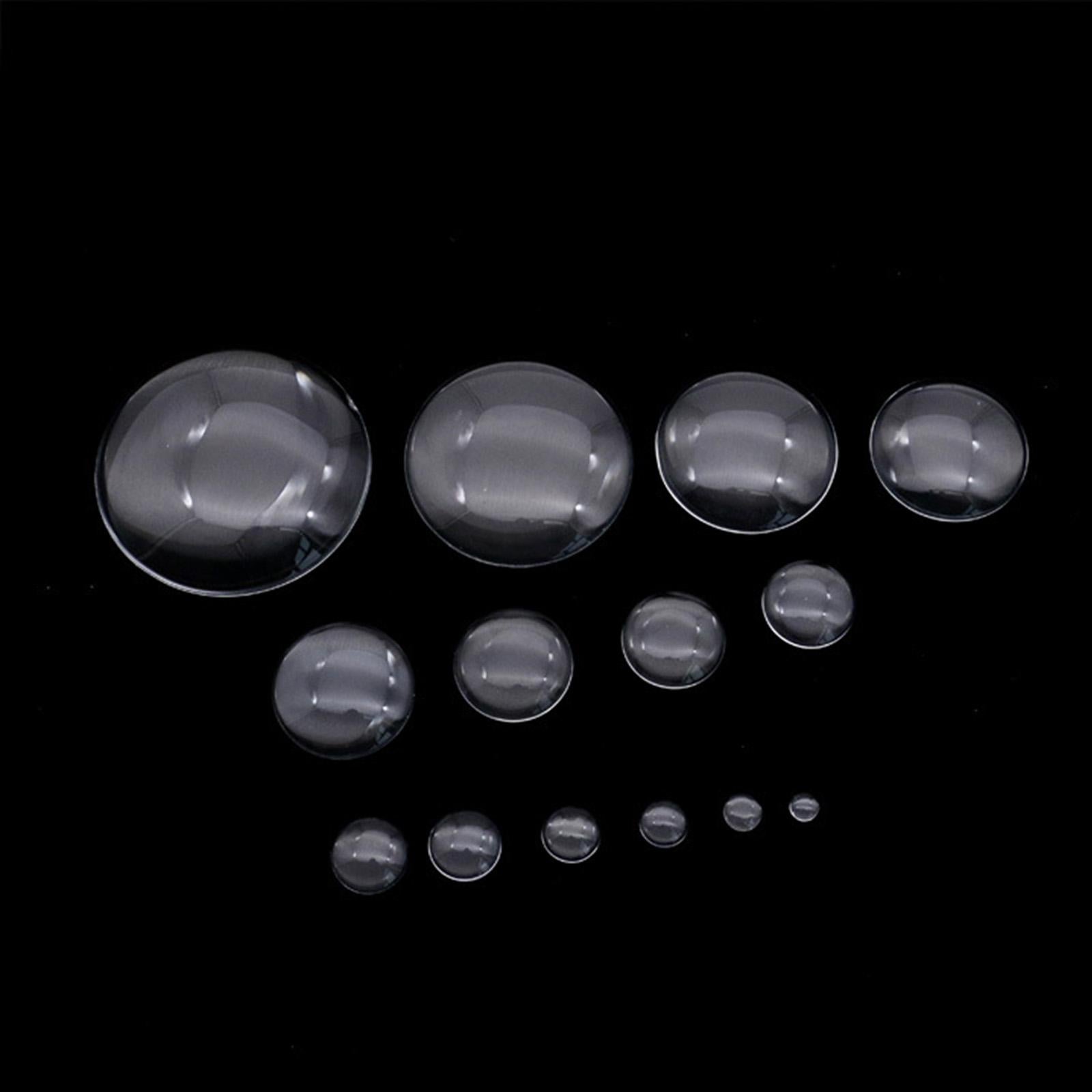 6xHalf Round Flatback for Jewelry Making DIY Crafts Glass Cabochons Dome Tiles 12mm 50pcs