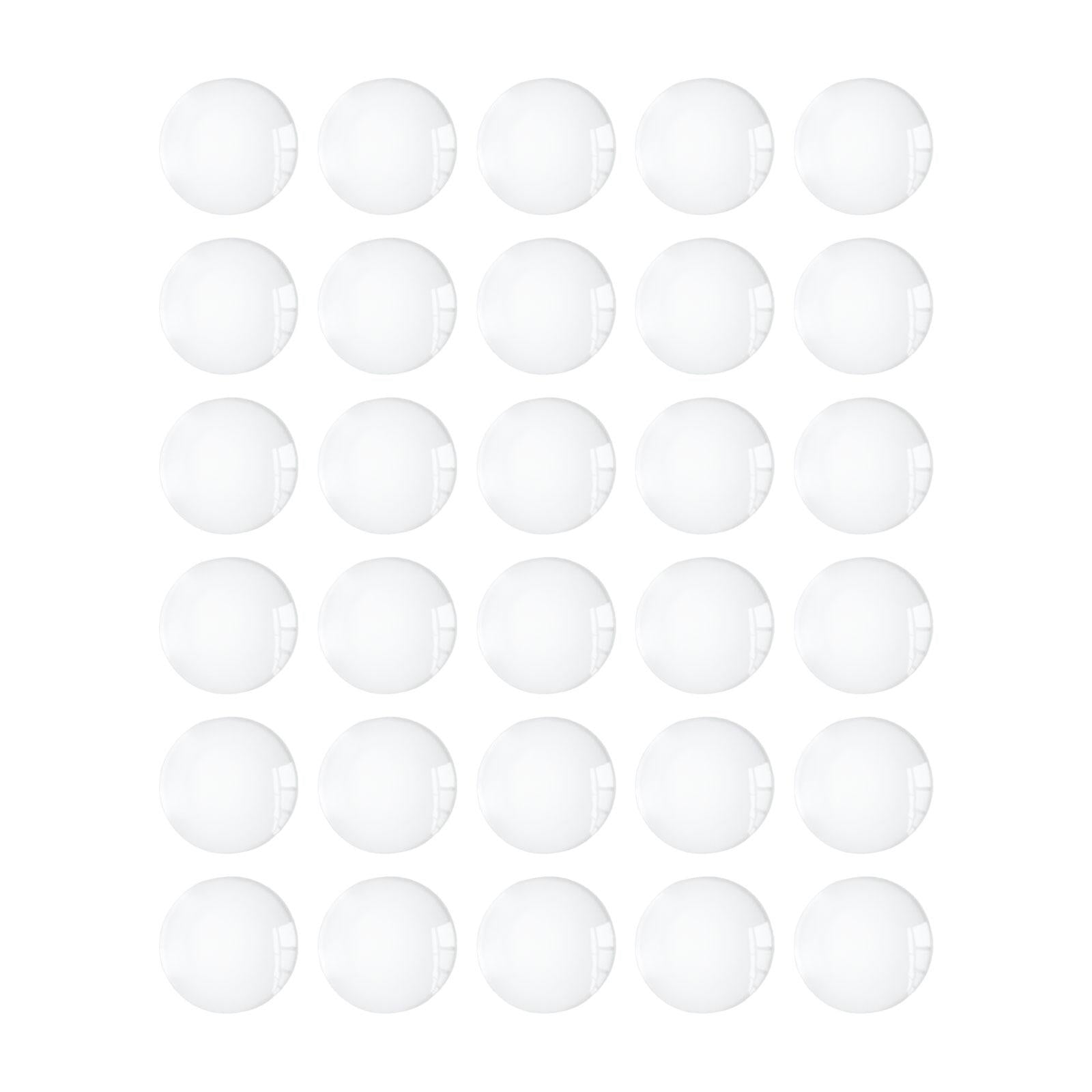 2xHalf Round Flatback for Jewelry Making DIY Crafts Glass Cabochons Dome Tiles 16mm 30pcs