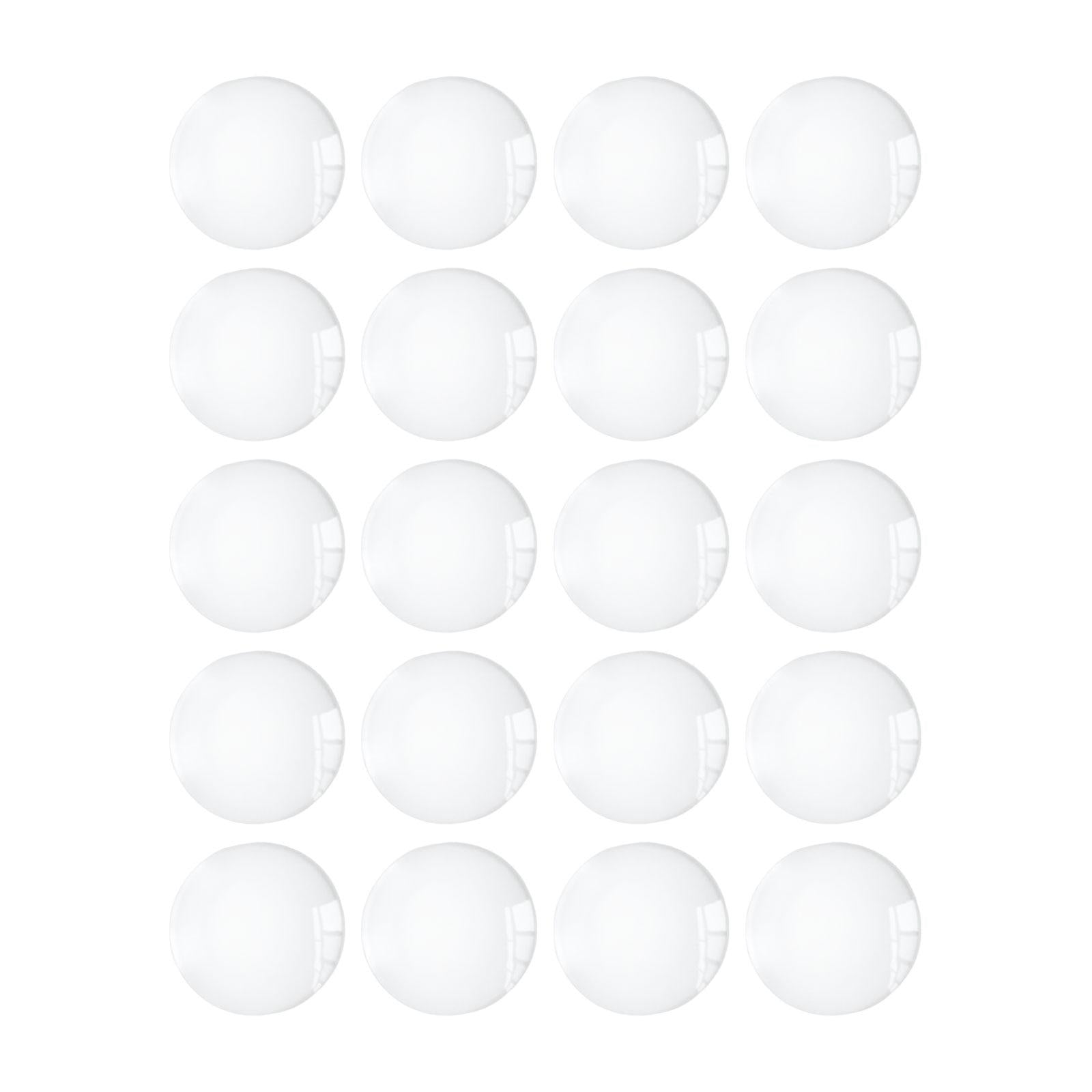 6xHalf Round Flatback for Jewelry Making DIY Crafts Glass Cabochons Dome Tiles 20mm 20pcs