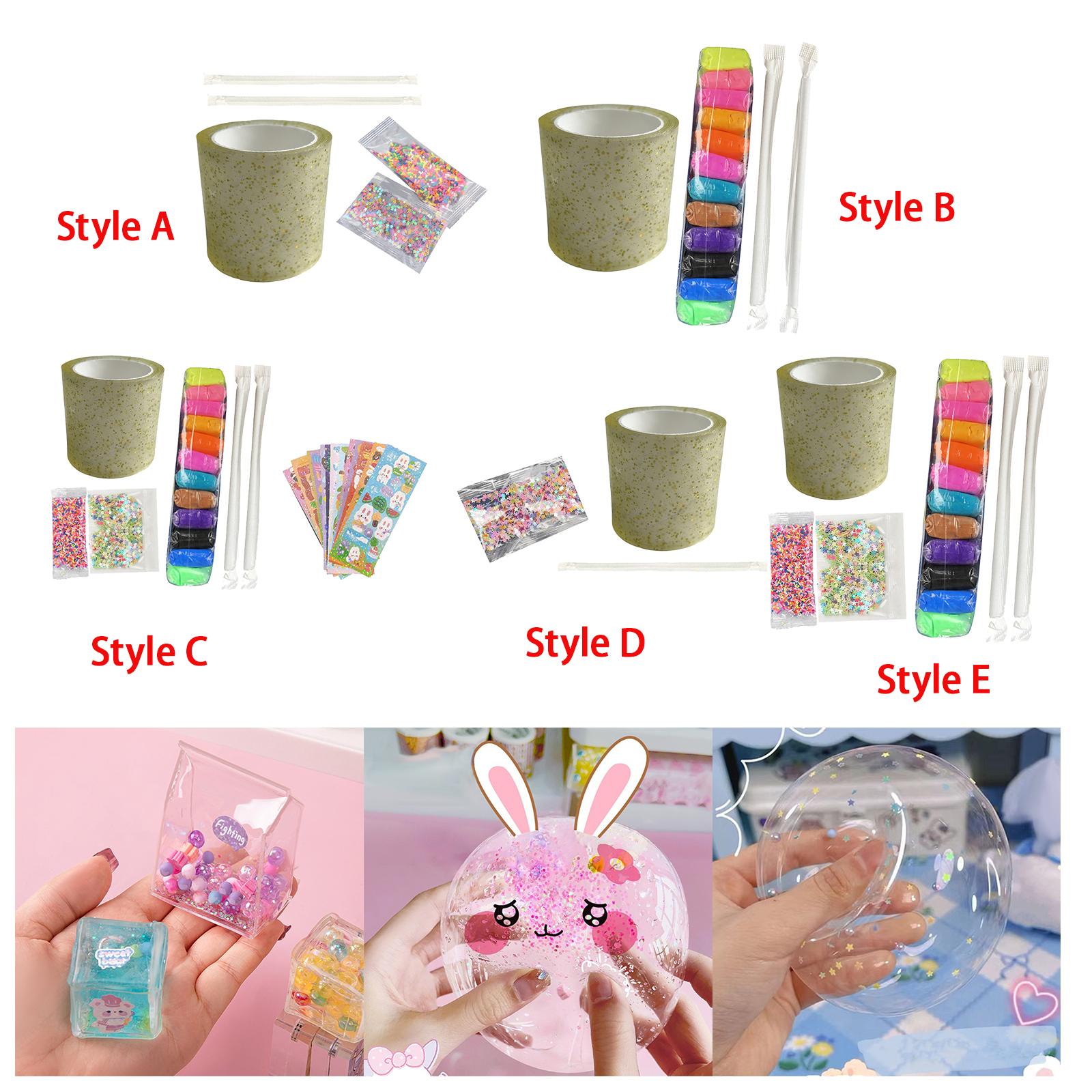 4xNano Tape Bubble Kit Handmade Ball Multipurpose Traceless Double Sided Tapes Style A