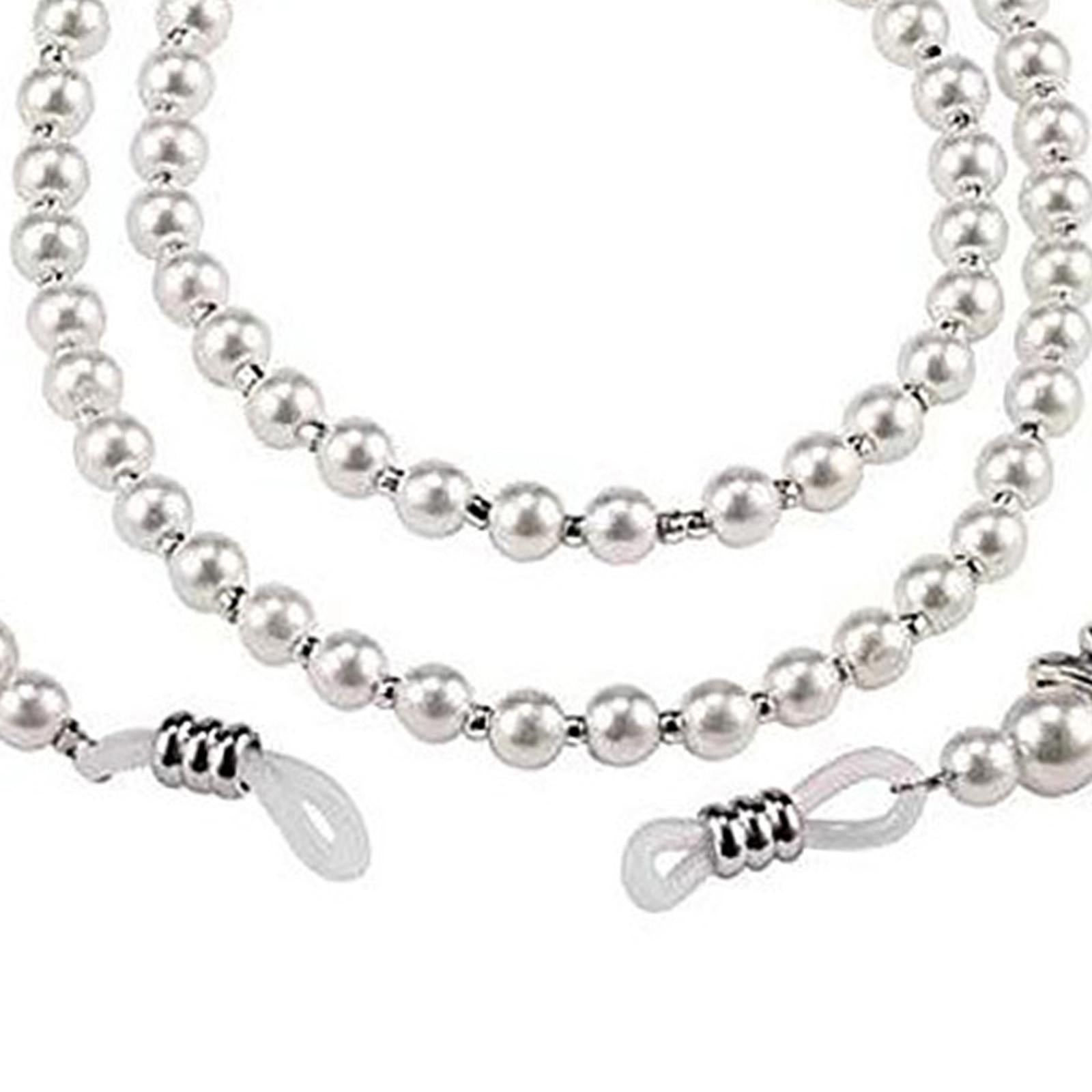2xBeaded Eyeglass Chain Glasses Chain Necklace for Wedding Thanksgiving Outing