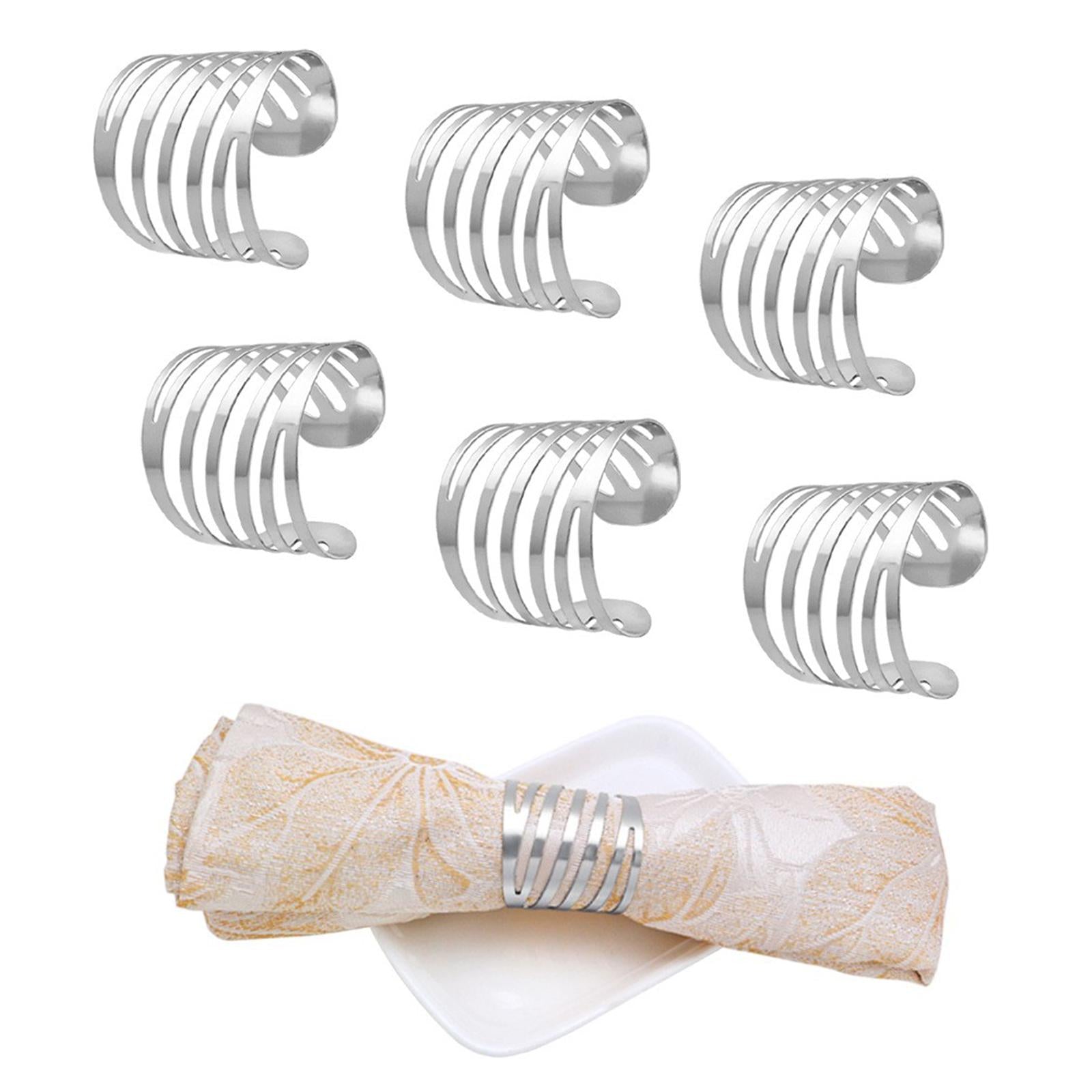 4x6x Napkin Ring Holder Napkin Rings Set for Thanksgiving Birthday Party Favor