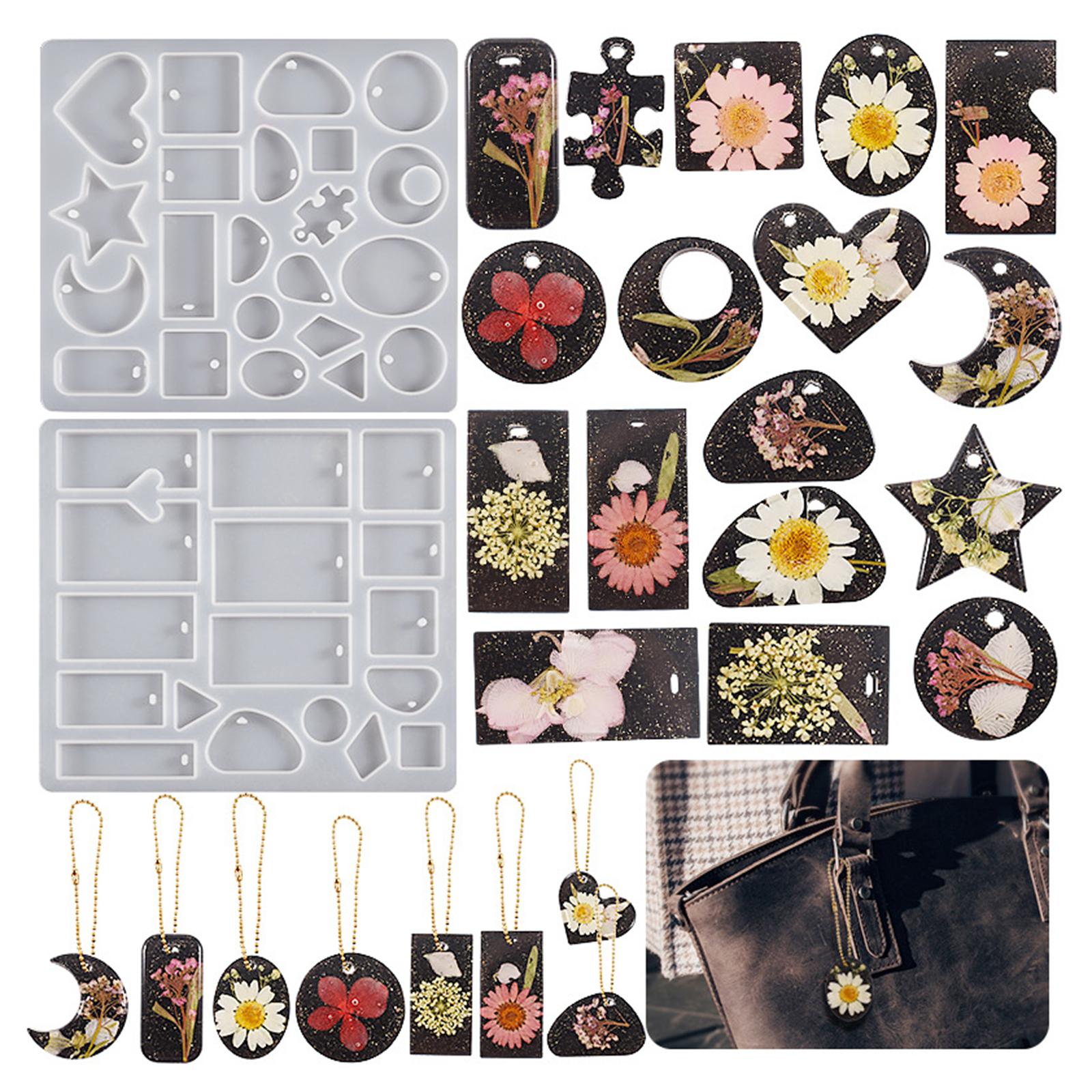 4xResin Pendant Model Jewelry Resin Casting Model for Bracelet DIY Craft Style A