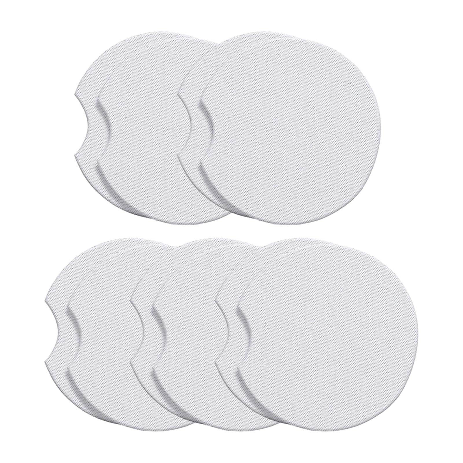 2x10 Pieces Blank Car Coasters for Sublimation for Heat Press Painting Project