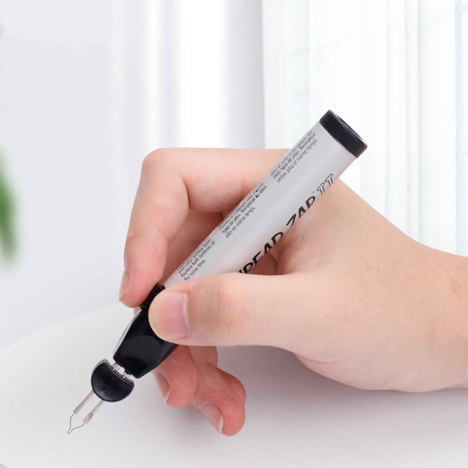 Thread Zapper Burner Tool Finishing Bead Weaving Leather Craft Thread Burner Silver with 5 Heads