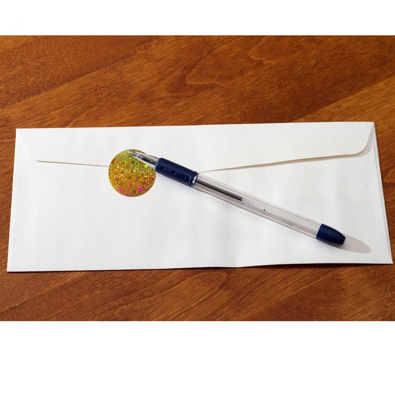 4x500x/Roll Self Adhesive Seal Stickers for Boutiques Greeting Card DIY Crafts Golden Style E